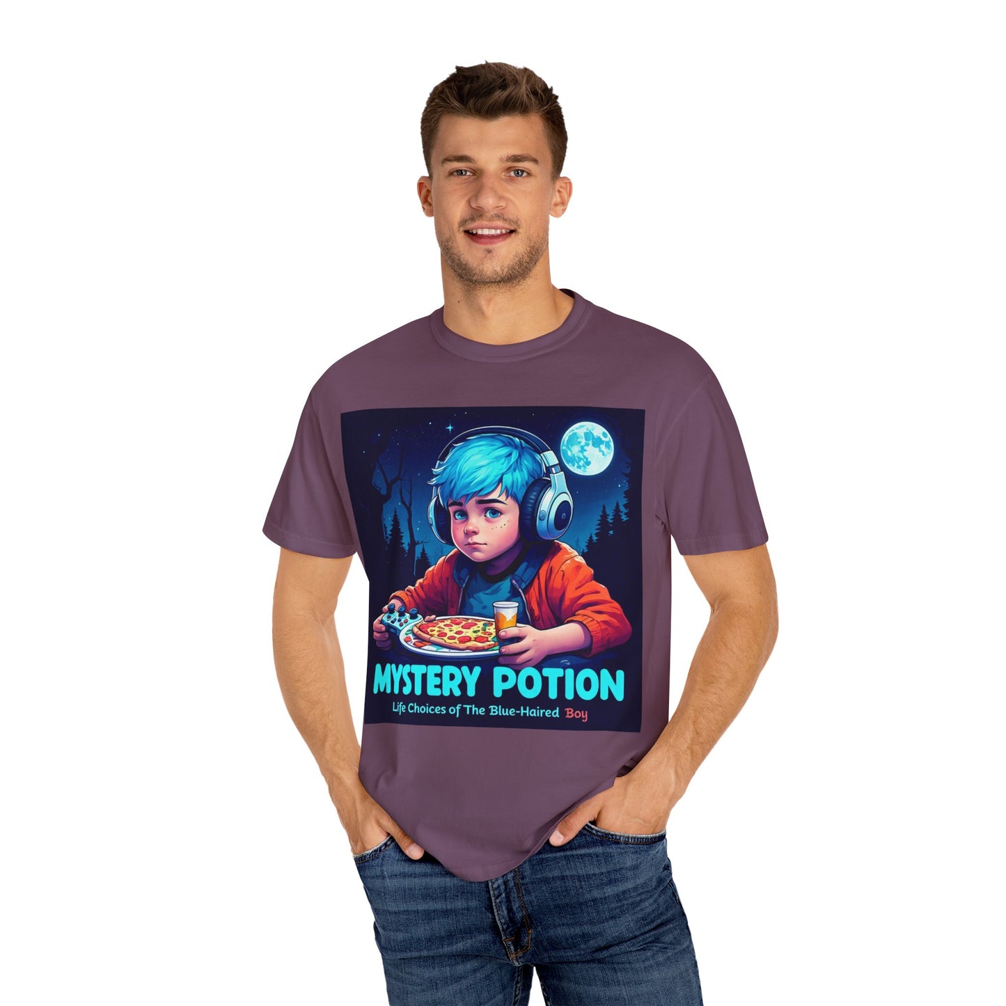 Mystery Potion T-shirt, Gamer Tee, Unisex Graphic Tee, Quirky Gift, Unique Design, Retro Vibe