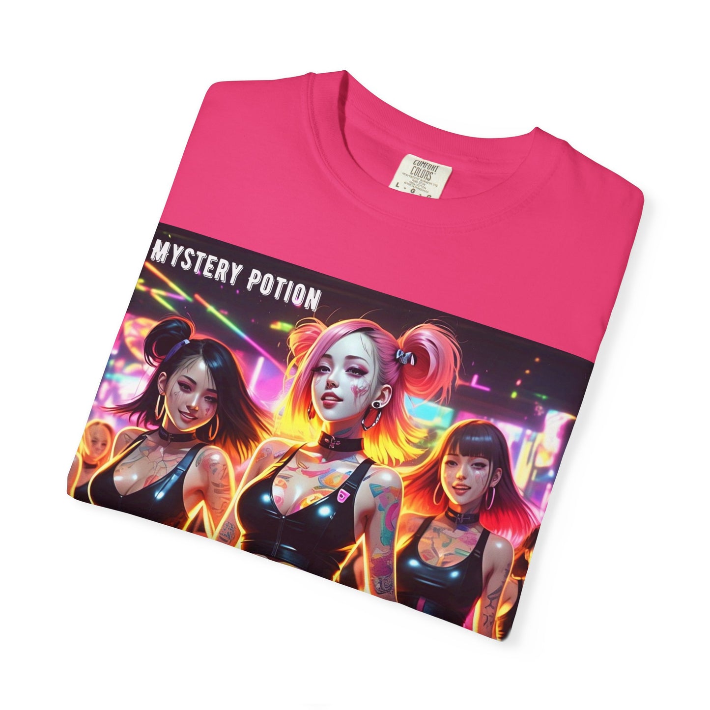 Mystery Potion Unisex T-Shirt, Trendy Graphic Tee for Women, Summer Festival Shirt, Edgy Streetwear, Gifts for Gamers, Cool Casual Wear