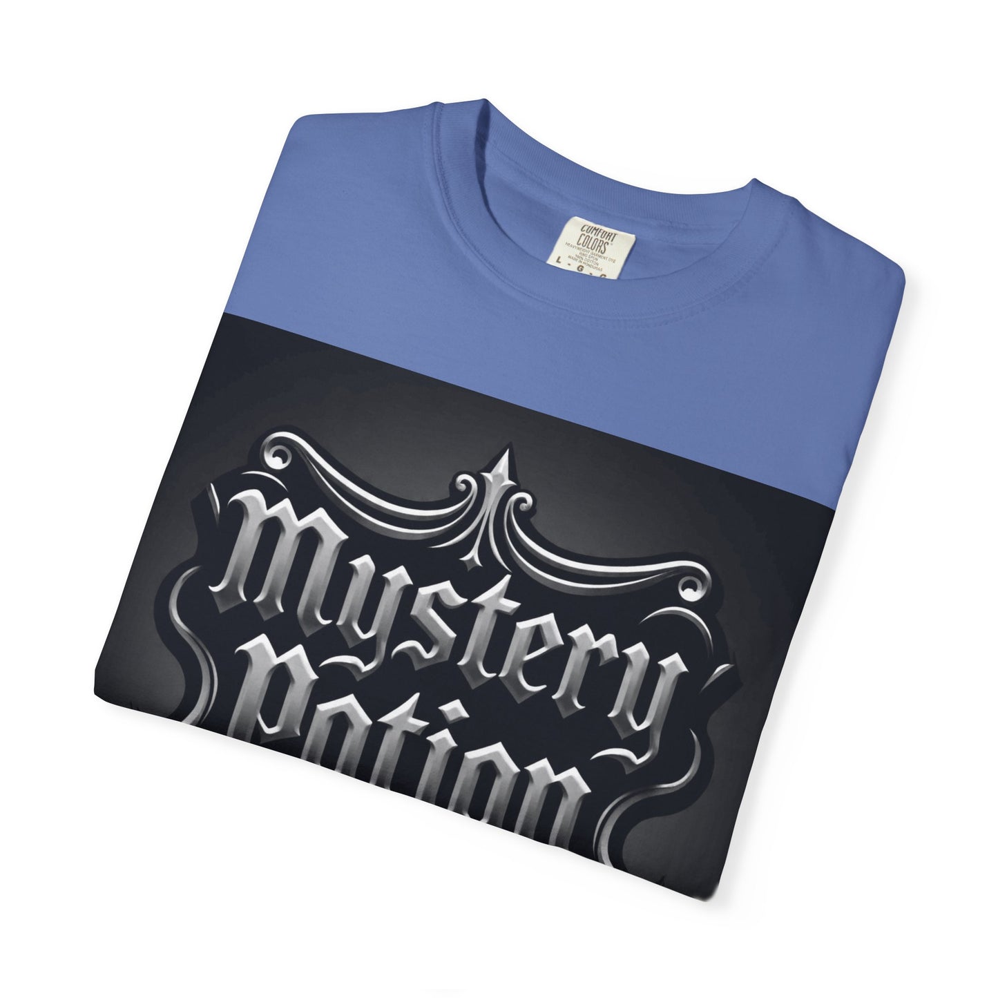 Mystery Potion Unisex Garment-Dyed T-shirt | Halloween Costume Shirt, Casual Wear, Themed Party Tee, Gift for Mystery Lovers