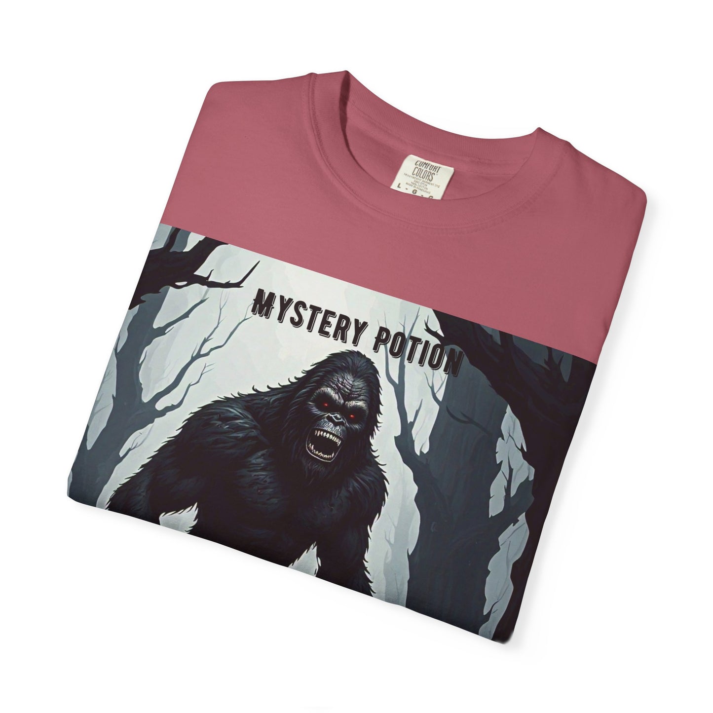 Bigfoot by Mystery Potion T-shirt, Unisex Statement Tee, Gift for Nature Lovers, Outdoor Adventure Shirt, Fun Graphic Tee