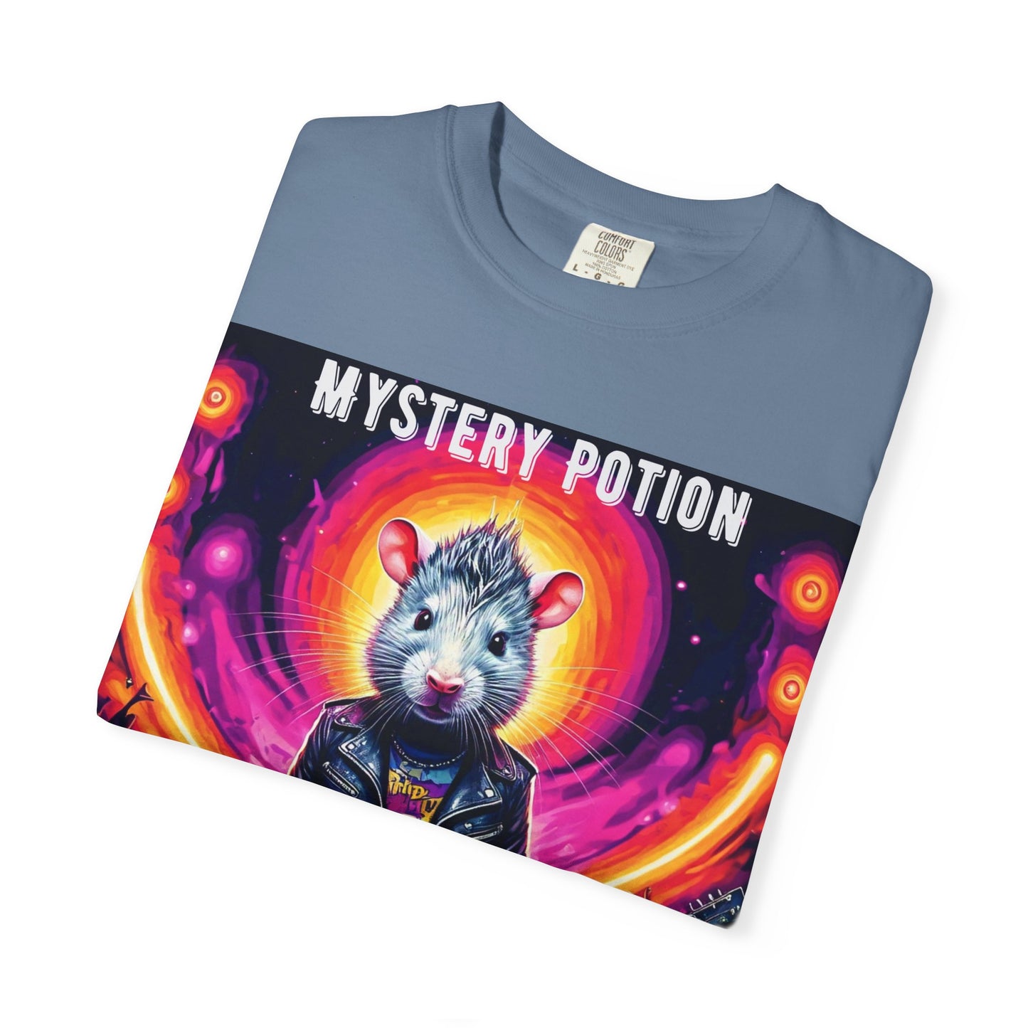 Mystical Hamster Graphic Tee | Unisex Edgy T-Shirt, Perfect for Festivals, Concerts, Gifts, Casual Wear, and Parties