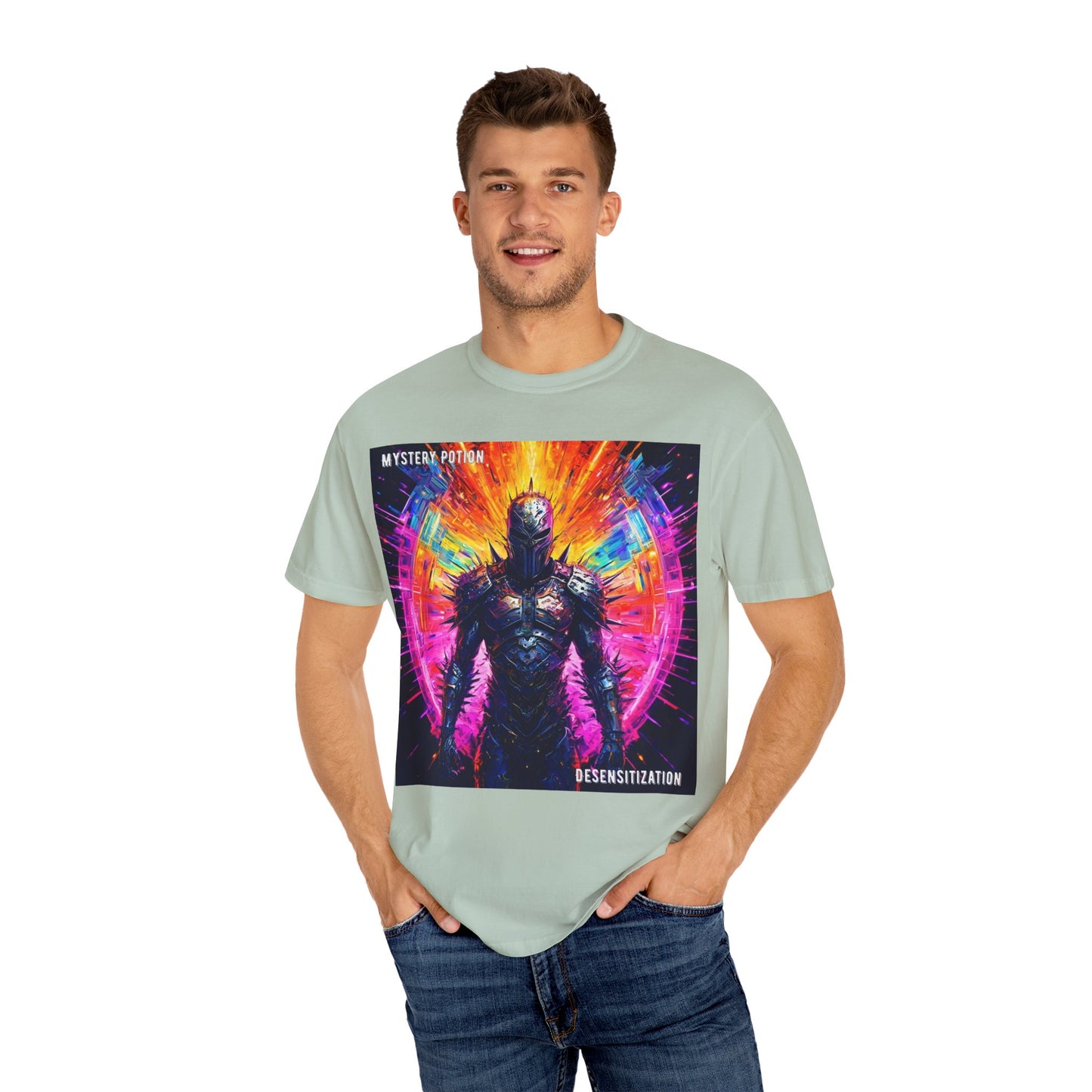 Desensitization by Mystery Potion T-Shirt, Psychedelic Graphic Tee, Unisex Streetwear, Gift for Gamers, Festival Outfit, Casual Style