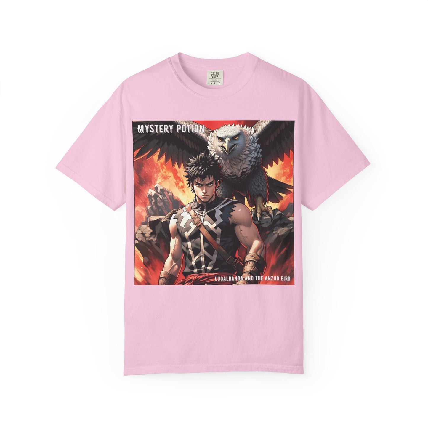 Unisex Anime Graphic T-Shirt, Mystery Potion Art Tee, Vintage Style, Casual Wear, Gift for Fans, Streetwear Apparel