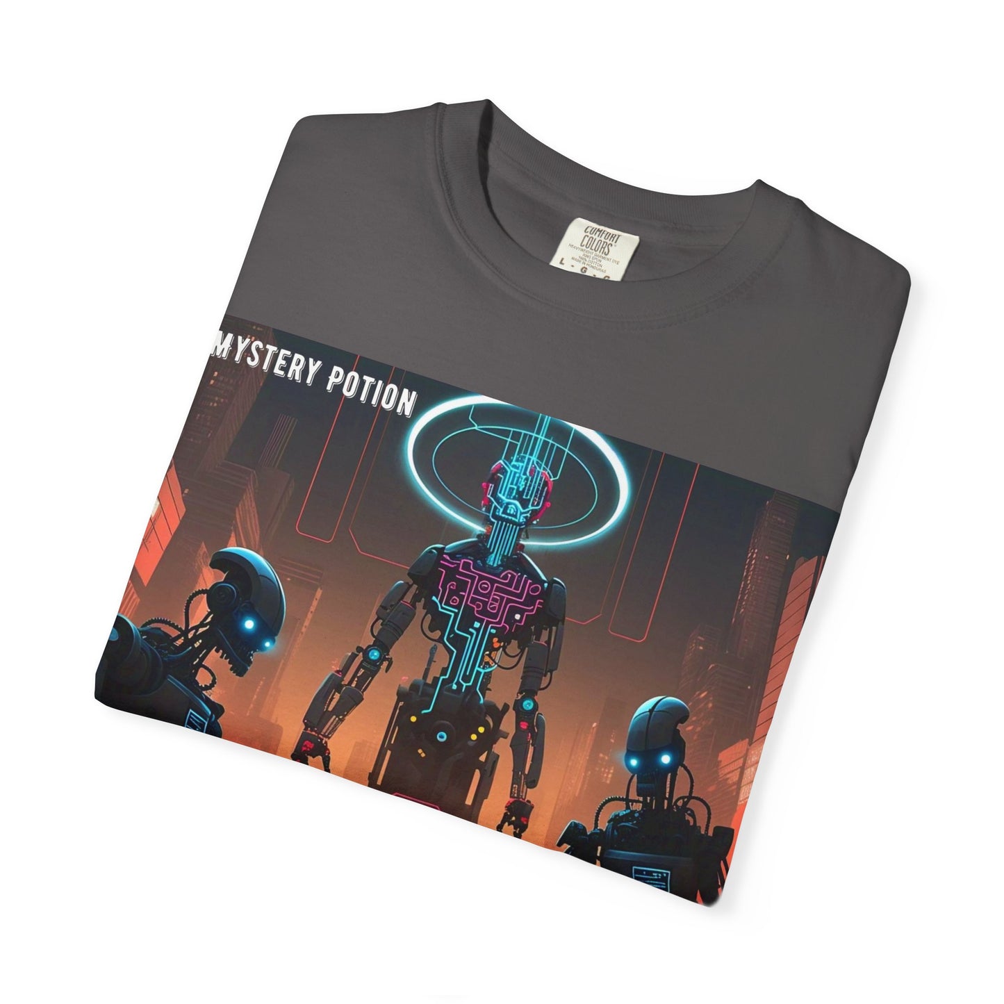 Retro Sci-Fi Graphic T-Shirt, Unisex Casual Tee, Cyberpunk Art Shirt, Gift for Nerds, Vintage Style Tee