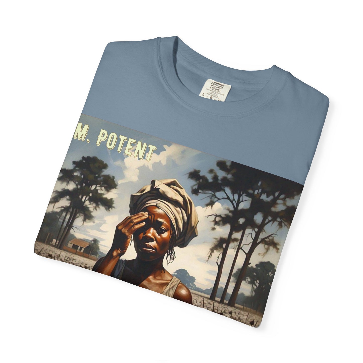 'Ezekiel Saw the Wheel' by M. Potent, Vintage-Inspired Unisex T-Shirt with Artistic Design, Casual Wear, Gift for Art Lovers, Music Events, Everyday Fashion
