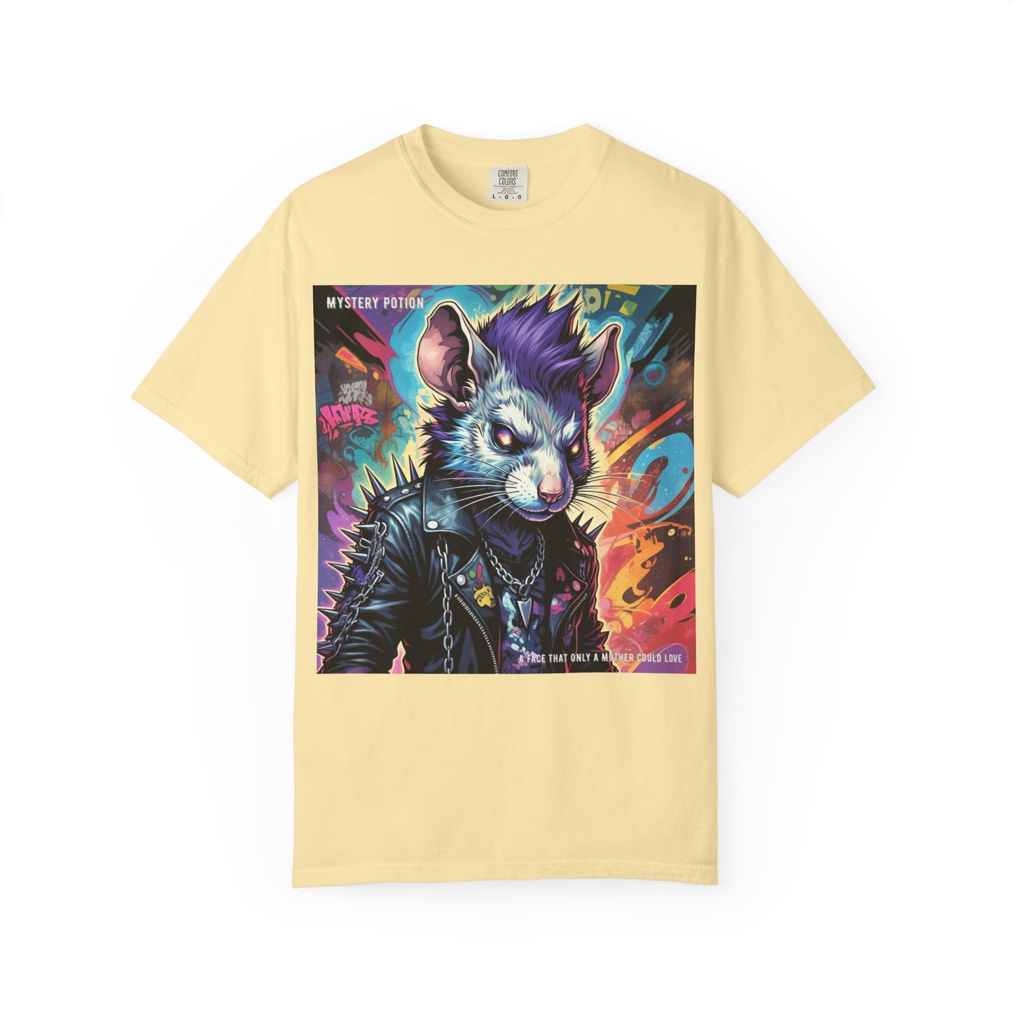 Punk Rock Rodent T-Shirt, Unisex Graphic Tee, Edgy Casual Wear, Alternative Fashion, Gift for Music Lovers, Festival Apparel