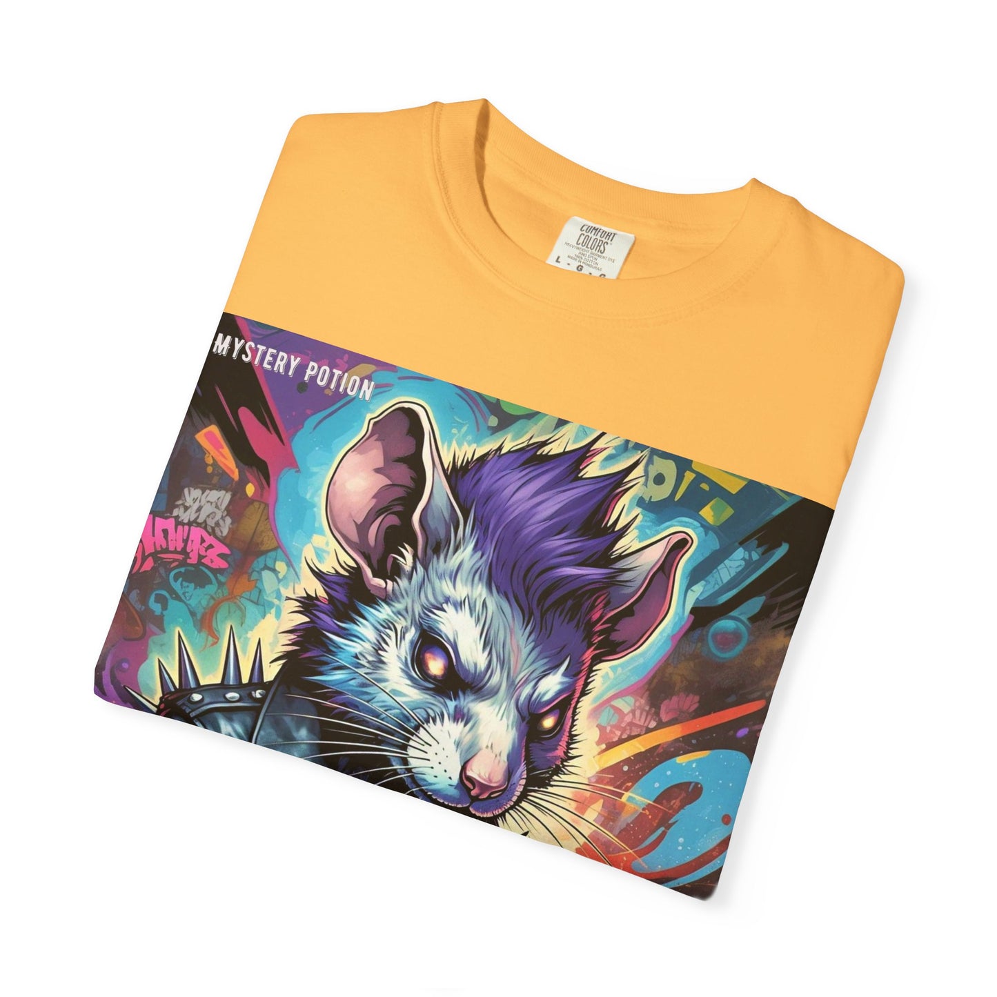Punk Rock Rodent T-Shirt, Unisex Graphic Tee, Edgy Casual Wear, Alternative Fashion, Gift for Music Lovers, Festival Apparel