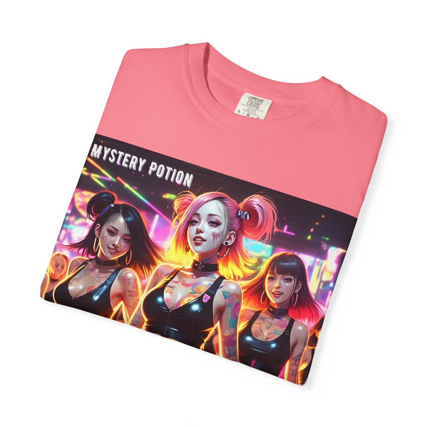 Mystery Potion Unisex T-Shirt, Trendy Graphic Tee for Women, Summer Festival Shirt, Edgy Streetwear, Gifts for Gamers, Cool Casual Wear