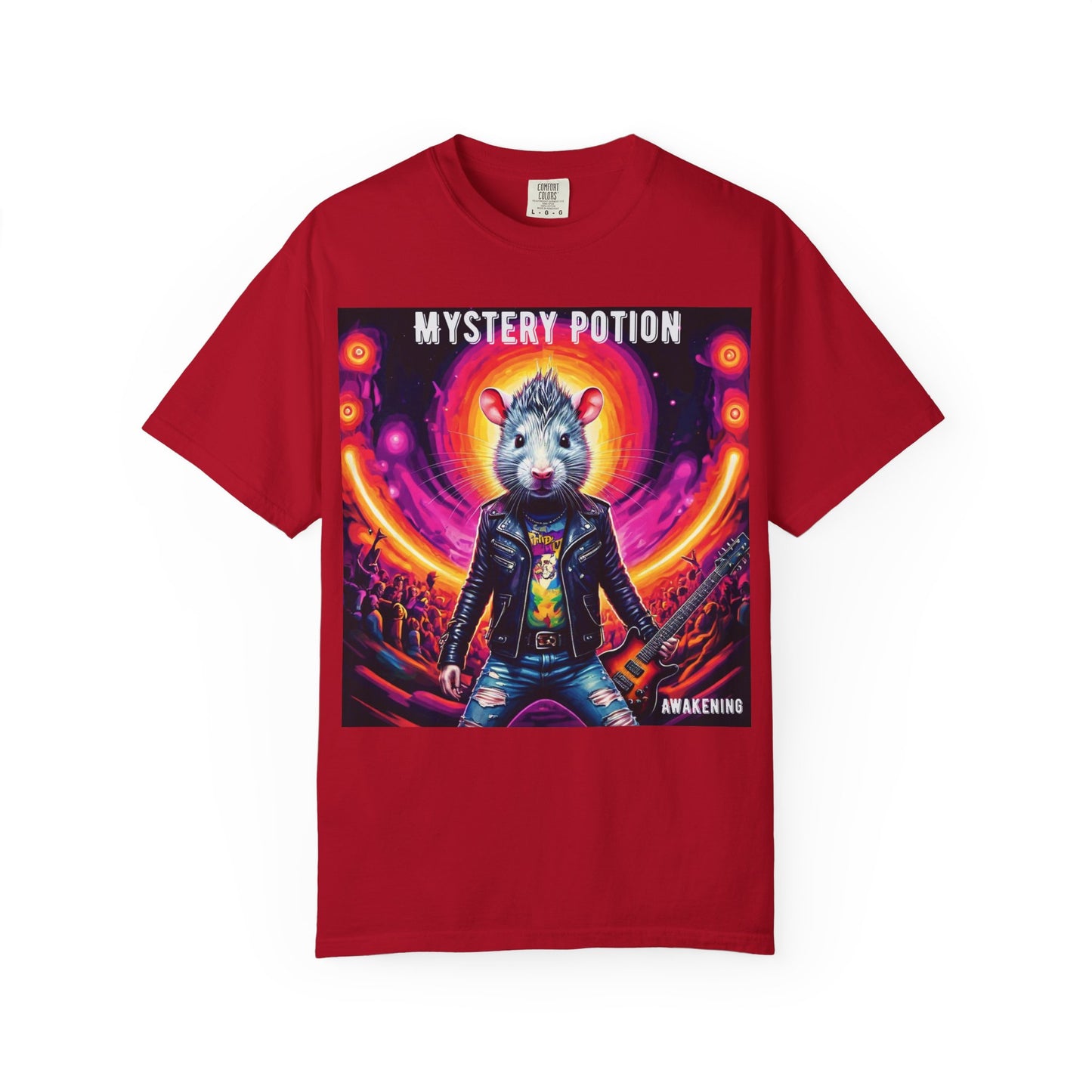 Mystical Hamster Graphic Tee | Unisex Edgy T-Shirt, Perfect for Festivals, Concerts, Gifts, Casual Wear, and Parties