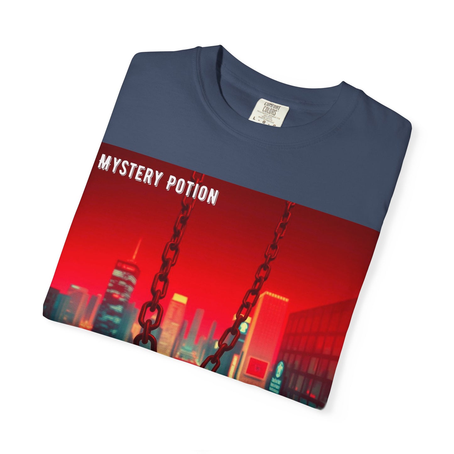 Mystery Potion Urban T-Shirt, Retro Graphic Tee, Unisex Streetwear, Casual Wear, Gift for Art Lovers, Music Festival Apparel