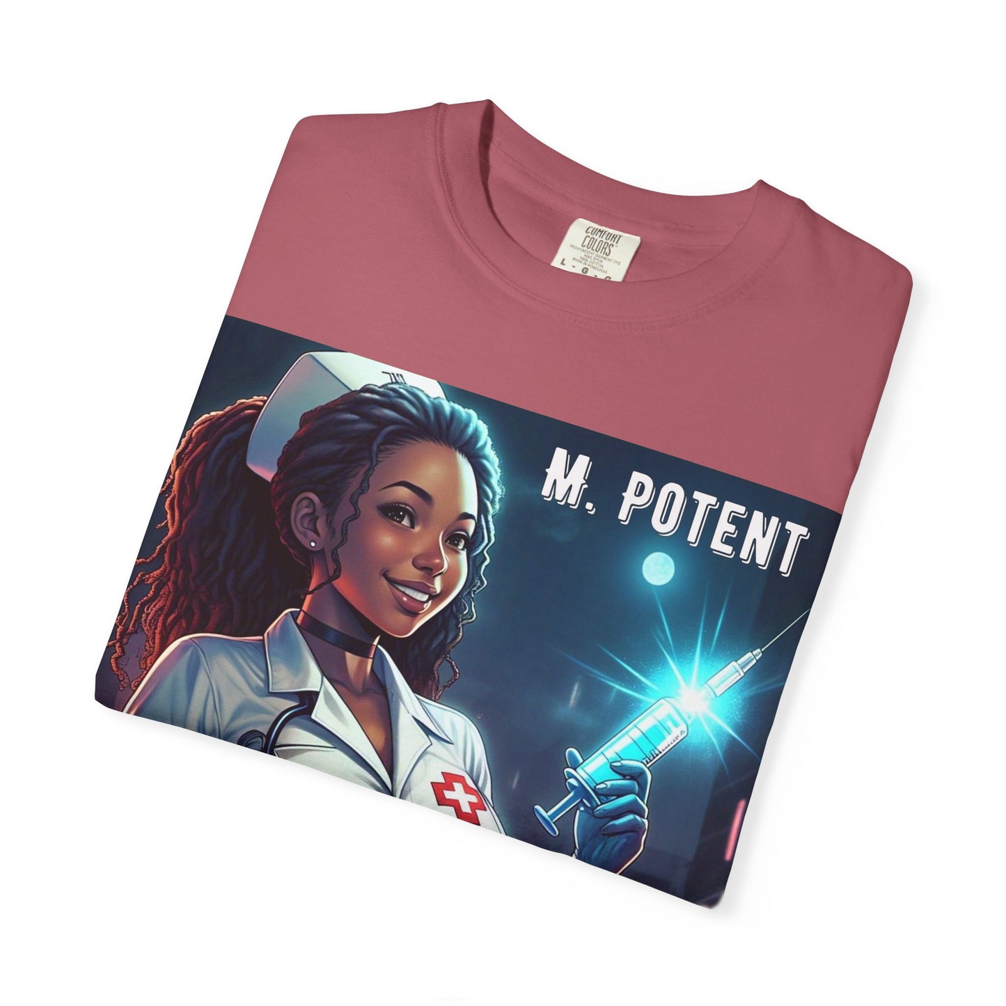 M. Potent's 'A Vaccine Against Evil', Medicine-Themed Unisex T-Shirt, Positive Vibes, Great for Nurses, Vaccination Awareness, Gift for Healthcare Workers