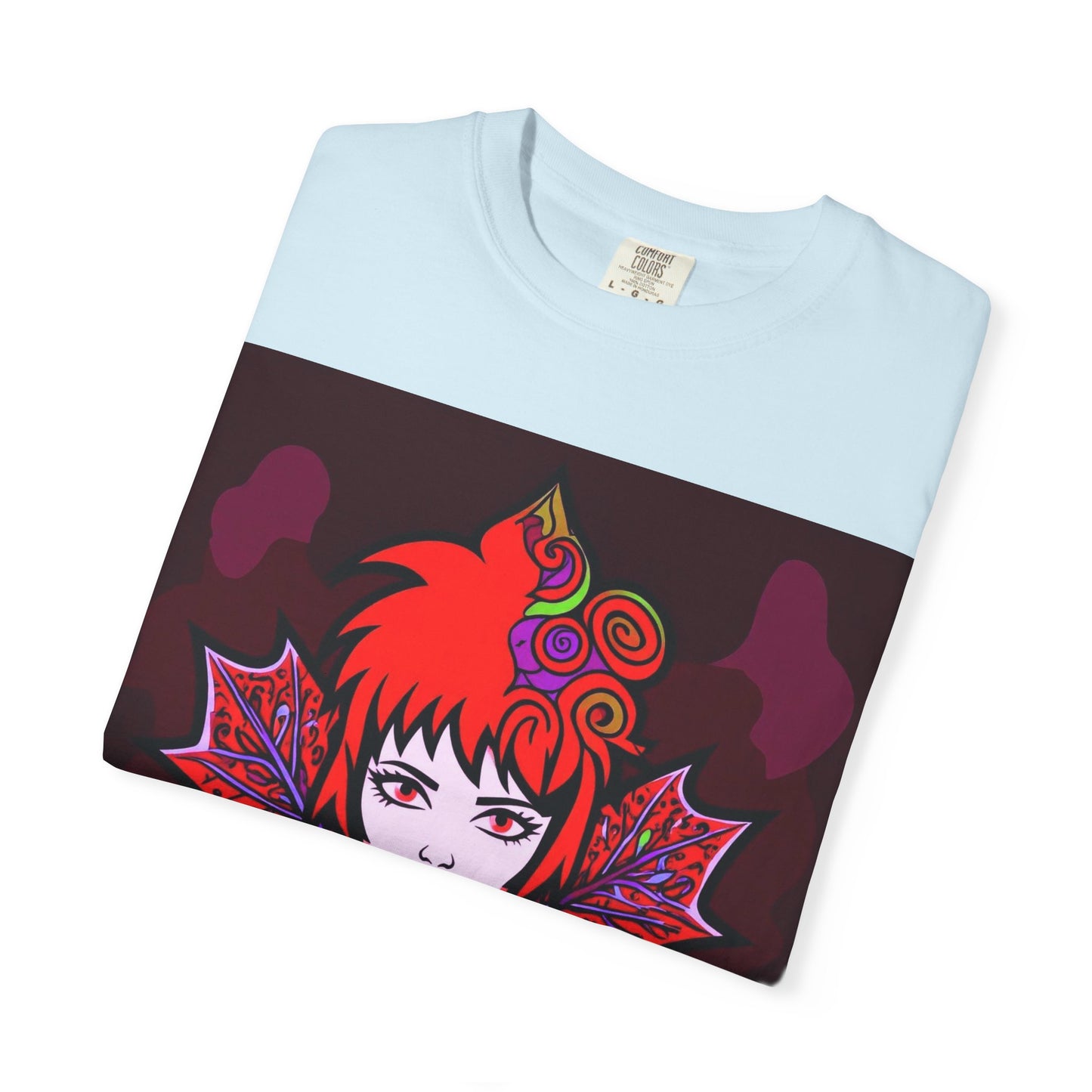 Emily The Maple Leaf Vibrant Art T-Shirt, Bohemian Graphic Tee, Unique Artwear, Gift for Art Lovers, Festival Clothing, Unisex Fashion, Canadian Patriots