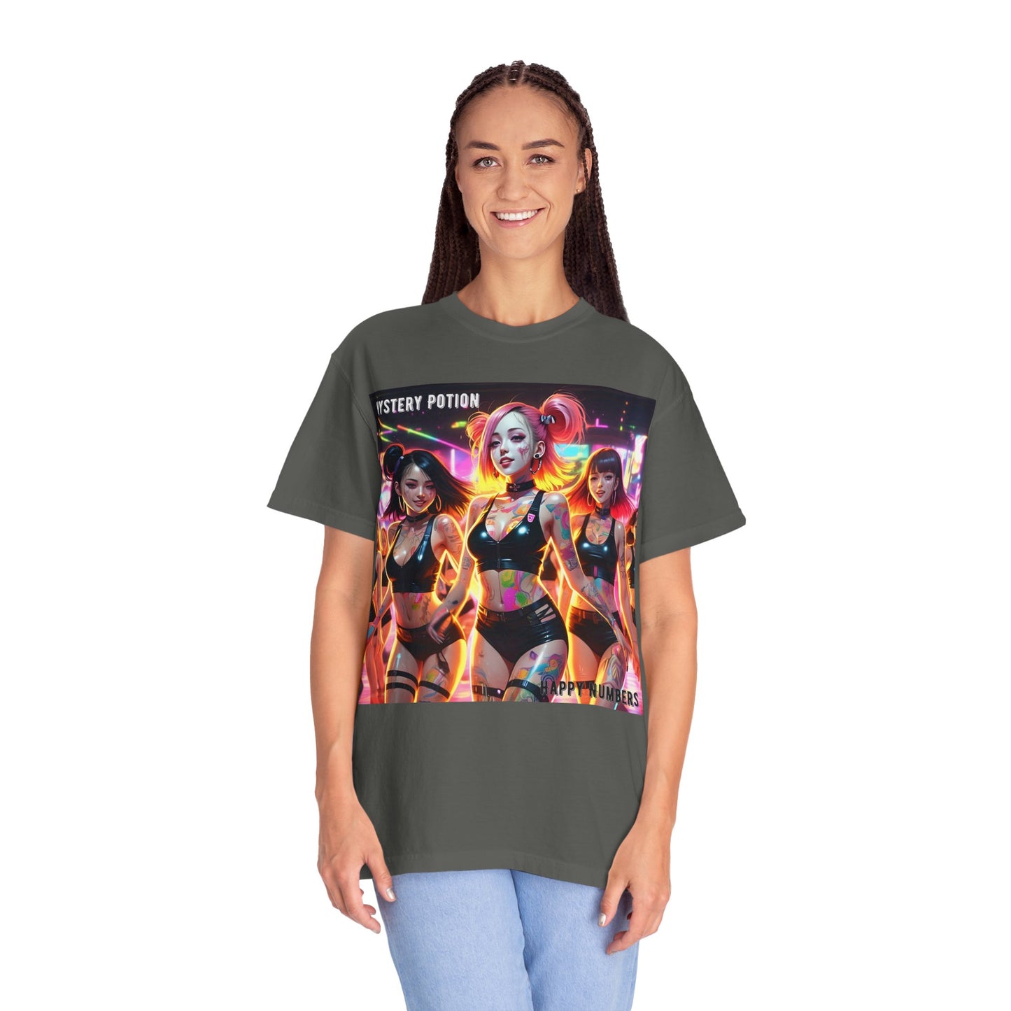 Mystery Potion Unisex T-Shirt, Trendy Graphic Tee for Women, Summer Festival Shirt, Edgy Streetwear, Gifts for Gamers, Cool Casual Wear