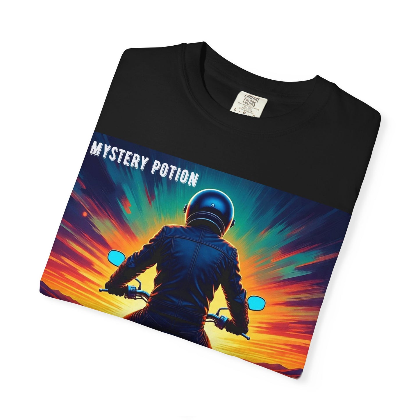 'The Road is Calling' by Mystery Potion Adventure T-Shirt, Motorcycle Gift, Road Trip Tee, Vintage Style Shirt, Unisex Graphic Tee, Outdoor Enthusiast Apparel