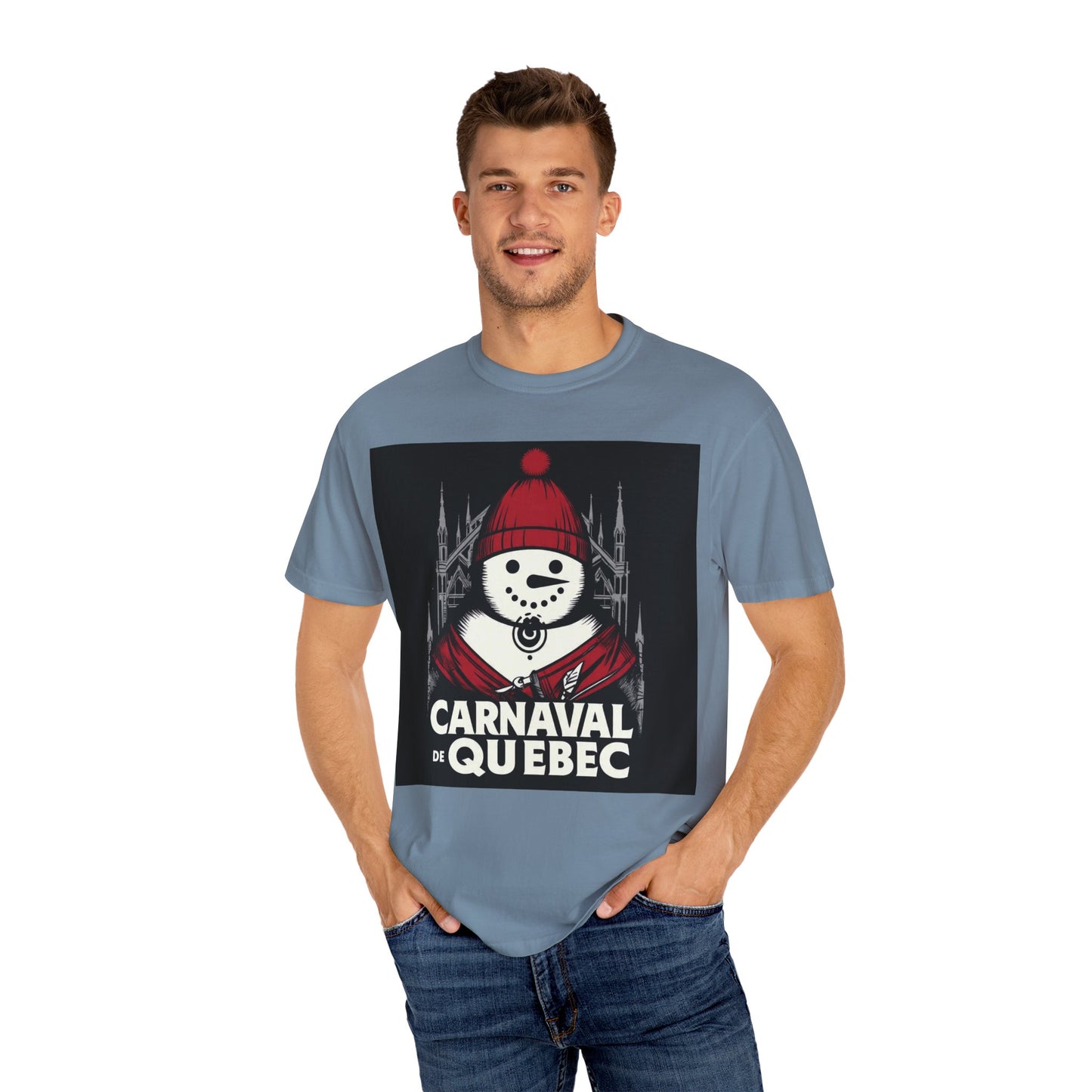 Carnaval de Québec Post-Goth T-shirt, Unisex Graphic Tee, Winter Festival Apparel, Holiday Gifts, Comfortable Everyday Wear