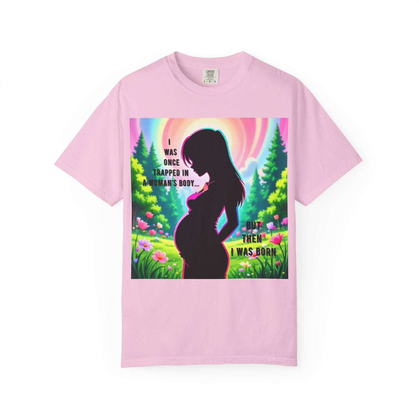 Maternity T-Shirt: I Was Once Trapped in Mom's Body, Pregnancy Gift, Baby Shower Shirt, Unisex Tee for Moms, Expecting Mothers