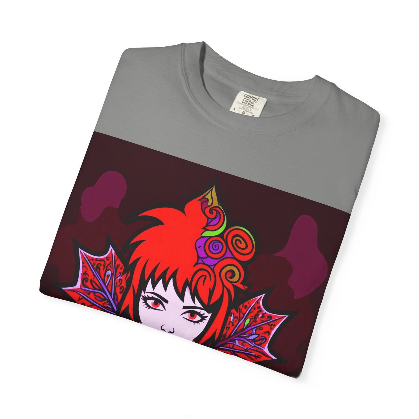 Emily The Maple Leaf Vibrant Art T-Shirt, Bohemian Graphic Tee, Unique Artwear, Gift for Art Lovers, Festival Clothing, Unisex Fashion, Canadian Patriots