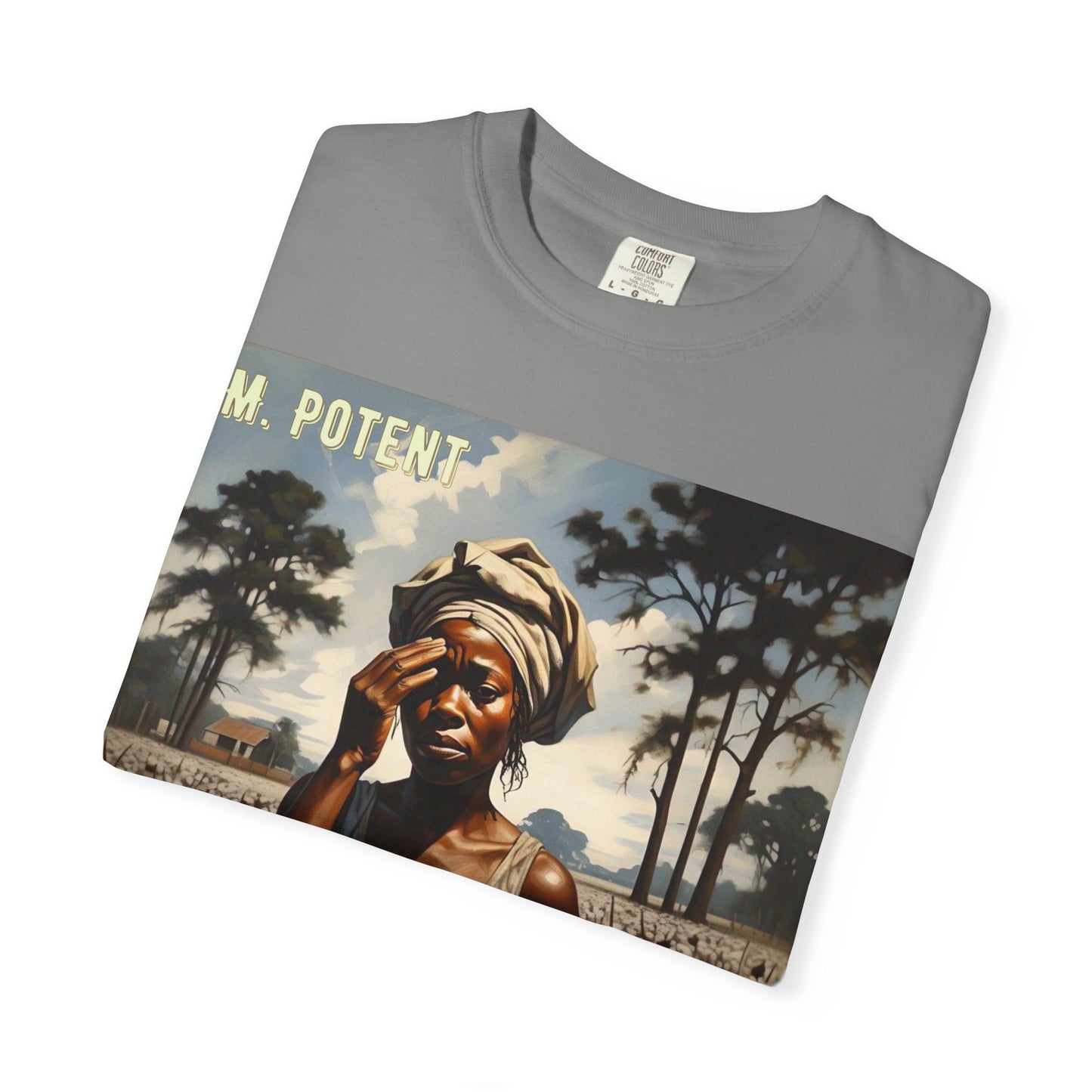 'Ezekiel Saw the Wheel' by M. Potent, Vintage-Inspired Unisex T-Shirt with Artistic Design, Casual Wear, Gift for Art Lovers, Music Events, Everyday Fashion