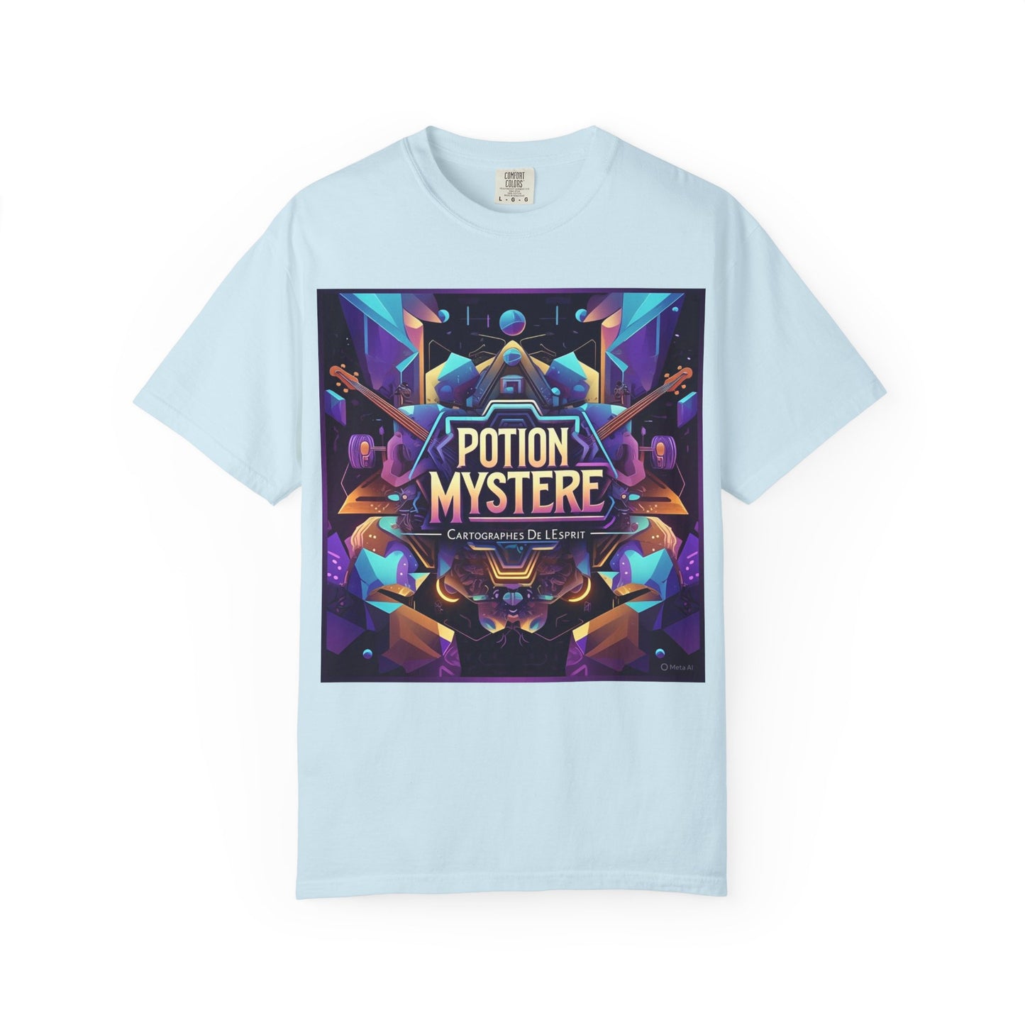 Potion Mystere Graphic Tee, Artistic Unisex Shirt, Handmade Gift, Festival Apparel, Unique Art T-shirt