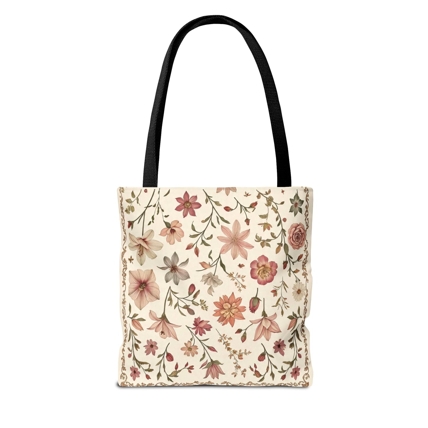 Floral Print Tote Bag - Stylish Everyday Carry, Eco-Friendly Shopping, Gift for Her, Beach Bag, Floral Tote