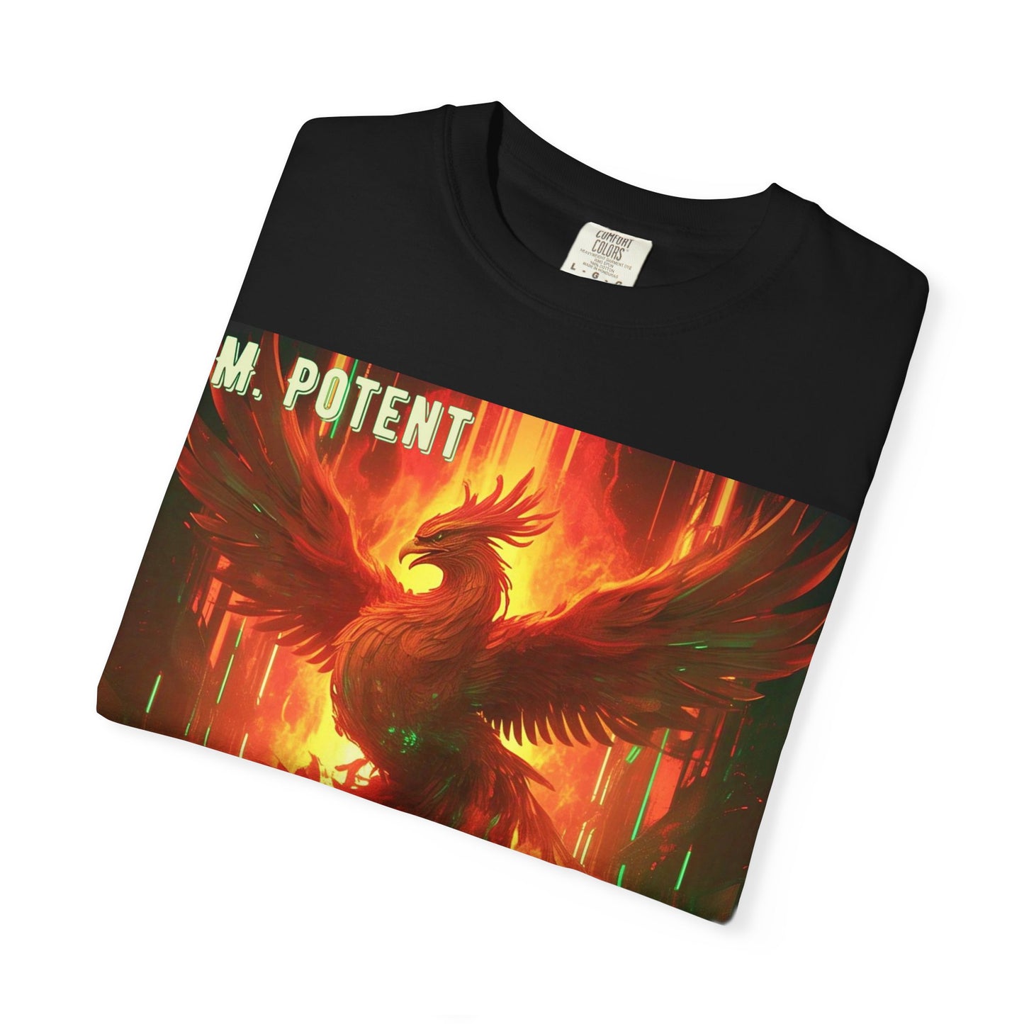 'I'm Rising Up' by M. Potent, Phoenix Rising Unisex T-shirt, Motivational Graphic Tee, Gift for Art Lovers, Inspirational Shirt, Trendy Fashion