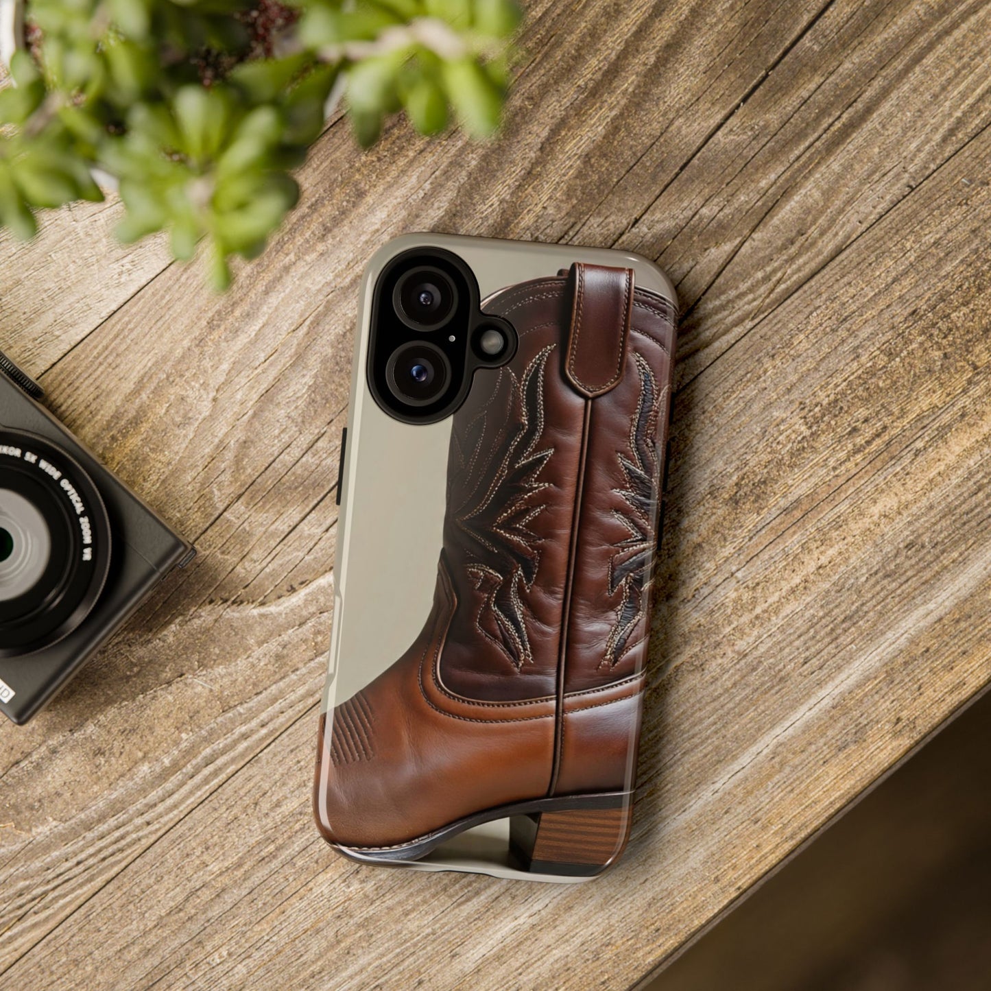 Brown Cowboy Boot Phone Case, Tough Cases, Western Style, Durable Phone Cover, Gift for Cowgirls, Country Music Lovers, Unique Design