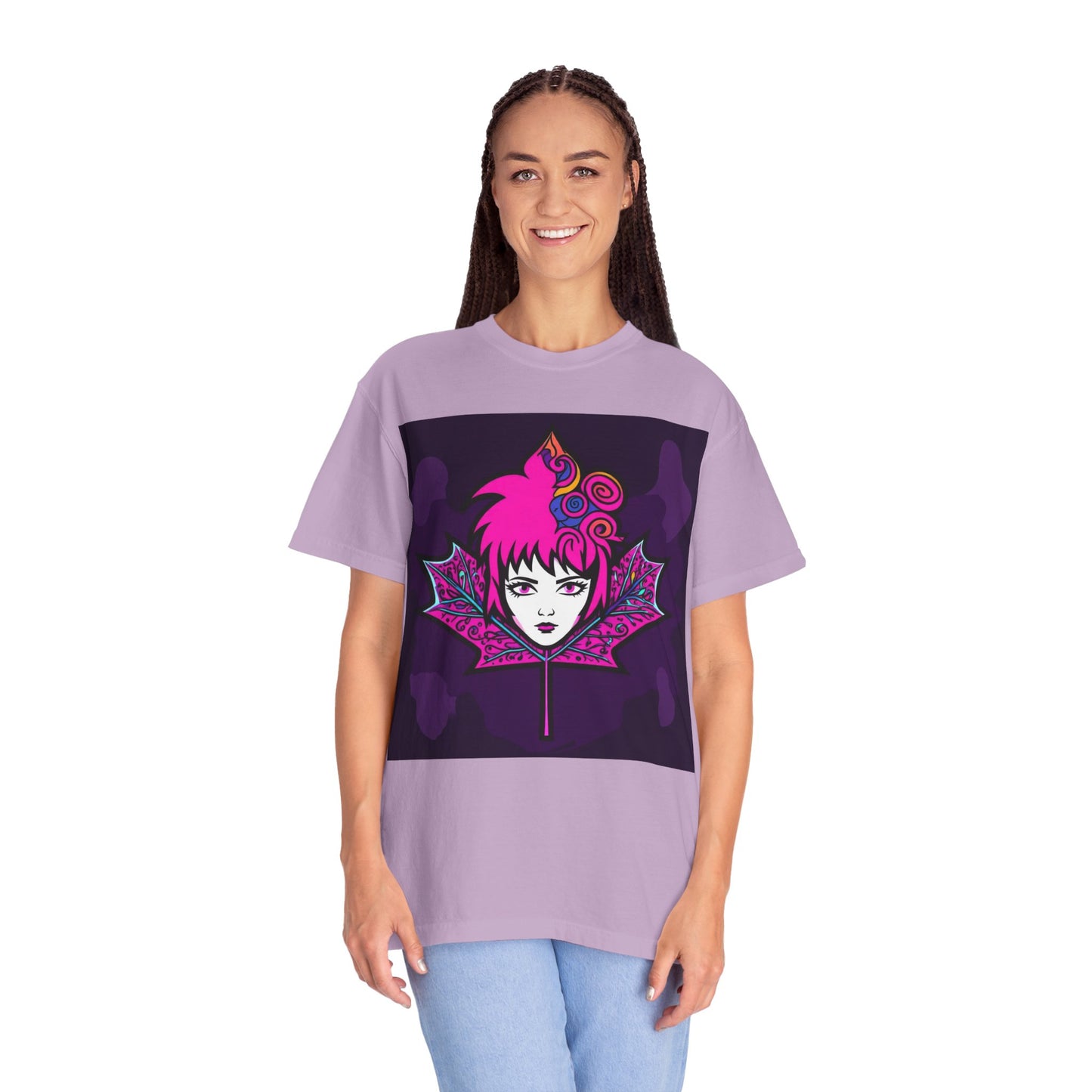Emily The Maple Leaf Vibrant Graphic Tee: Retro Pop Art T-Shirt, Unique Gift, Casual Wear, Festival Fashion, Fun Style, Unisex Apparel