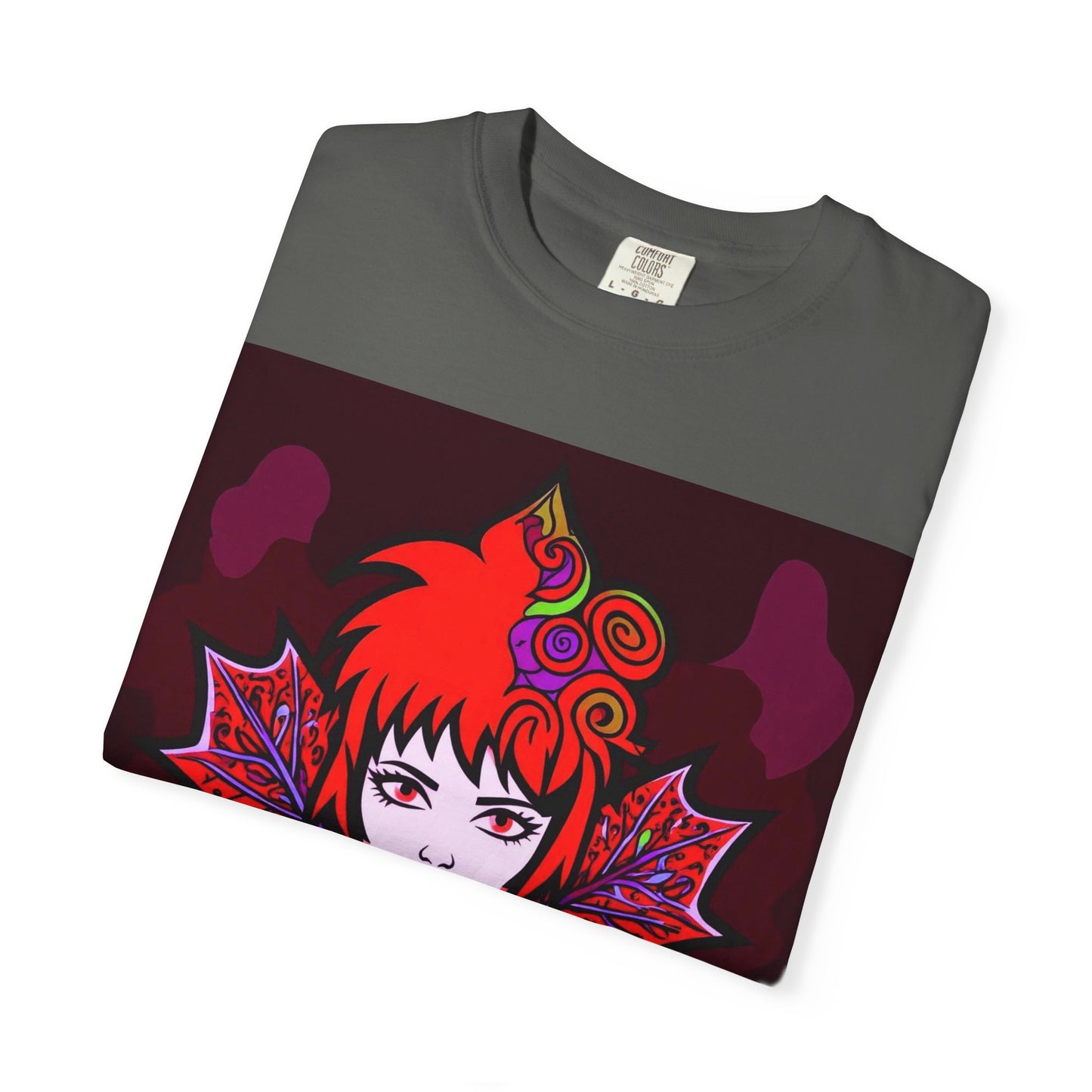 Emily The Maple Leaf Vibrant Art T-Shirt, Bohemian Graphic Tee, Unique Artwear, Gift for Art Lovers, Festival Clothing, Unisex Fashion, Canadian Patriots