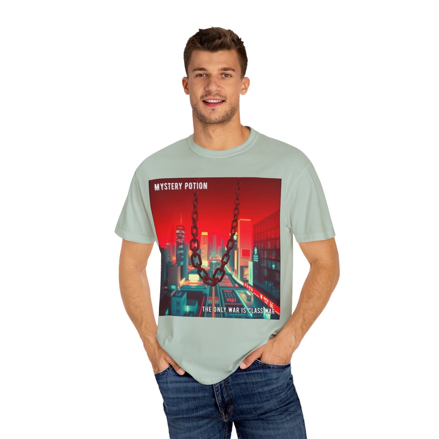 Mystery Potion Urban T-Shirt, Retro Graphic Tee, Unisex Streetwear, Casual Wear, Gift for Art Lovers, Music Festival Apparel