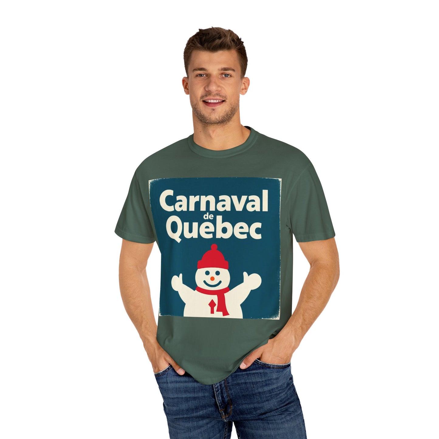 Quebec Carnaval Unisex T-Shirt, Winter Festival Tee, Handmade Vacation Souvenir, Holiday Gift Apparel, Quebec Celebration Shirt