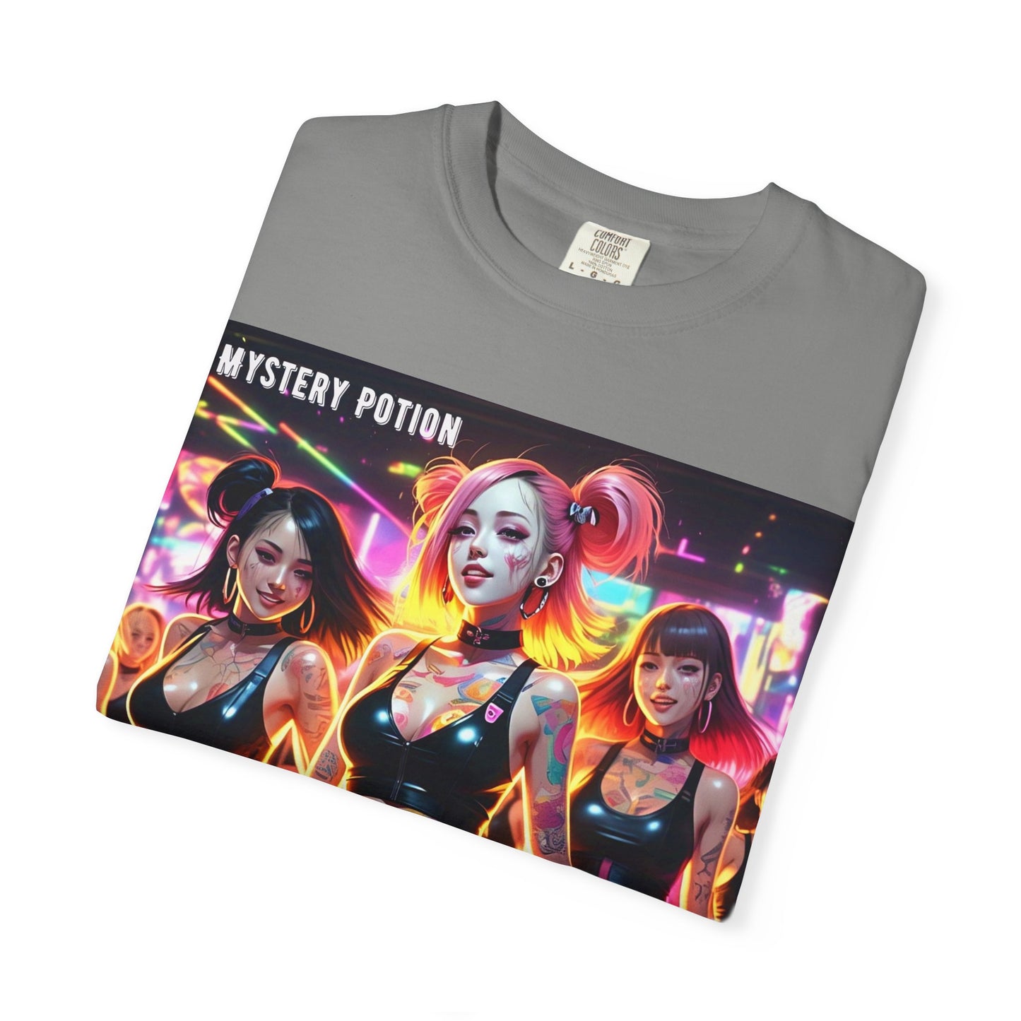Mystery Potion Unisex T-Shirt, Trendy Graphic Tee for Women, Summer Festival Shirt, Edgy Streetwear, Gifts for Gamers, Cool Casual Wear