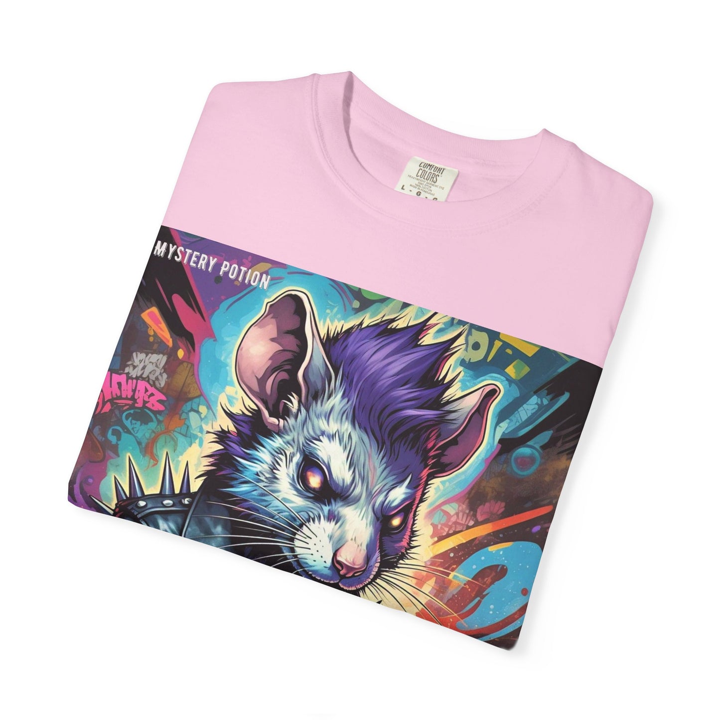 Punk Rock Rodent T-Shirt, Unisex Graphic Tee, Edgy Casual Wear, Alternative Fashion, Gift for Music Lovers, Festival Apparel