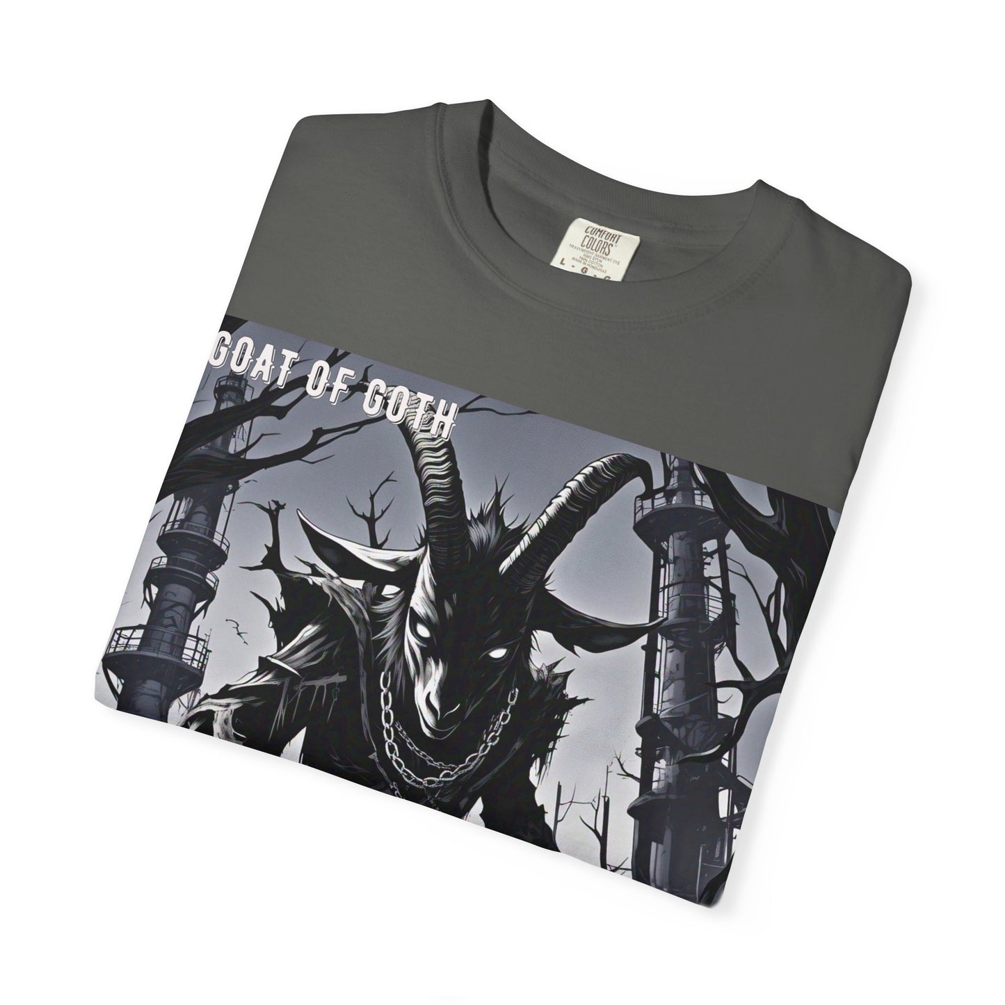 Gothic Graphic T-Shirt, Goat of Goth Tee, Unisex Casual Wear, Alternative Streetwear, Edgy Apparel for Fans, Perfect Gift for Halloween