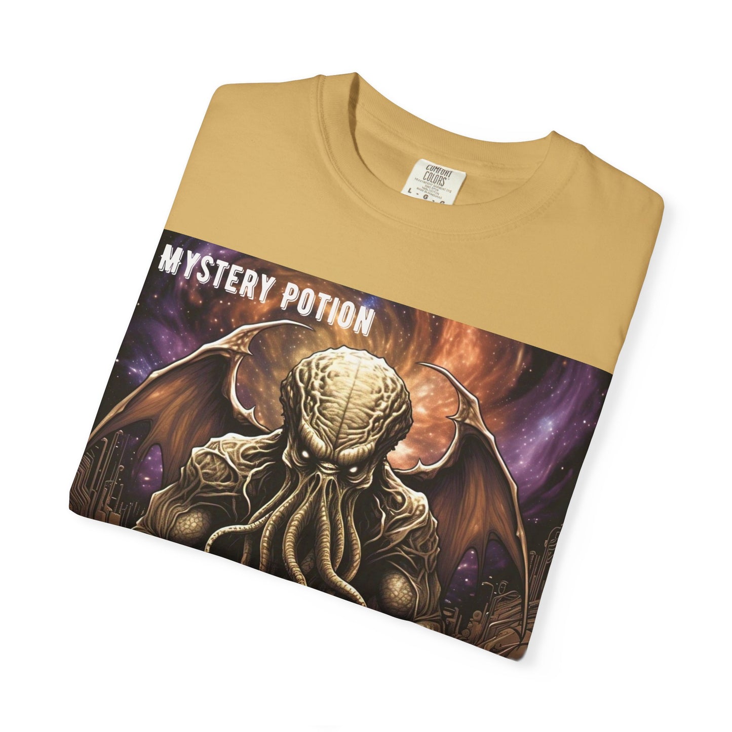 Mystery Potion Unisex T-Shirt, Cthulhu Inspired Tee, Gothic Apparel, Witchy Clothing, Halloween Outfit, Fantasy Fan Gift