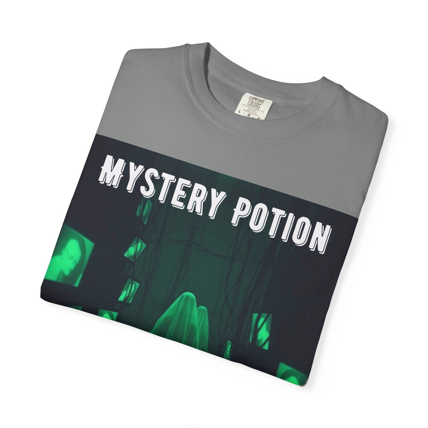 Mystery Potion Unisex T-Shirt | Ghostly Vibe | Perfect for Halloween, Gifts, or Casual Wear, Unique Tee, Spooky Apparel, Graphic Shirt