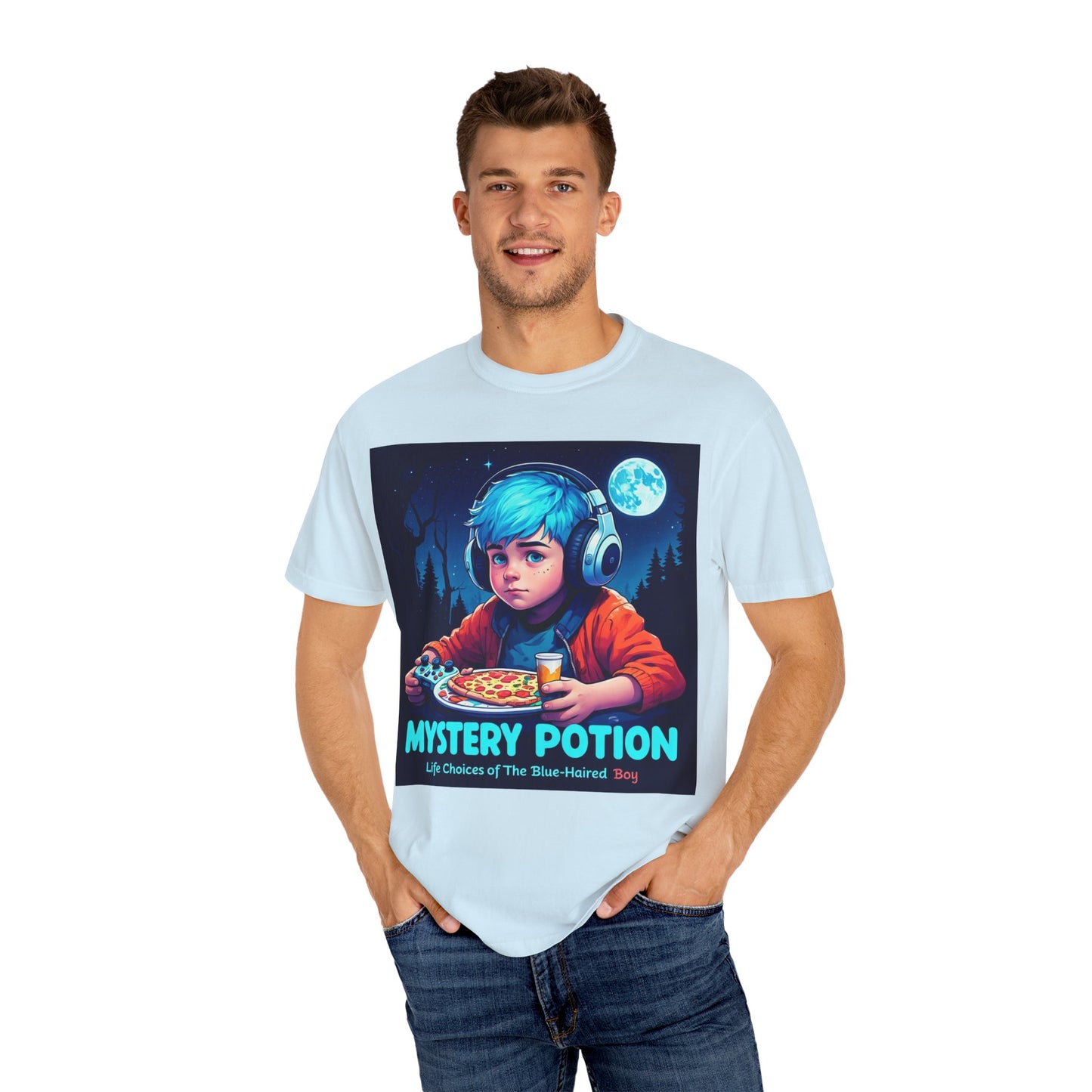 Mystery Potion T-shirt, Gamer Tee, Unisex Graphic Tee, Quirky Gift, Unique Design, Retro Vibe