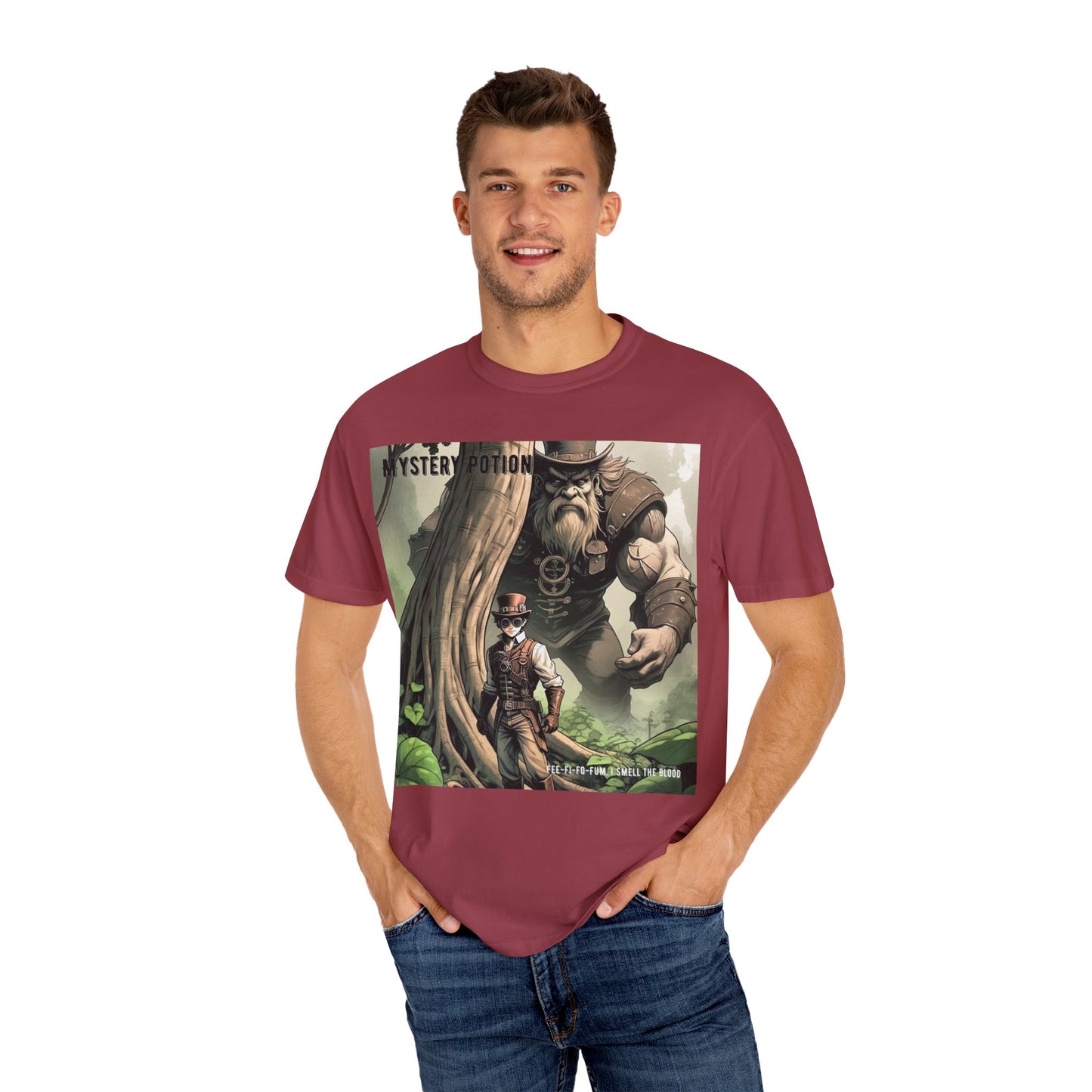 Mystery Potion Adventure T-Shirt, Fantasy Shirt, Unisex Graphic Tee, Gamer Gift, Nature Lover Gift, Cool T-Shirt for Events