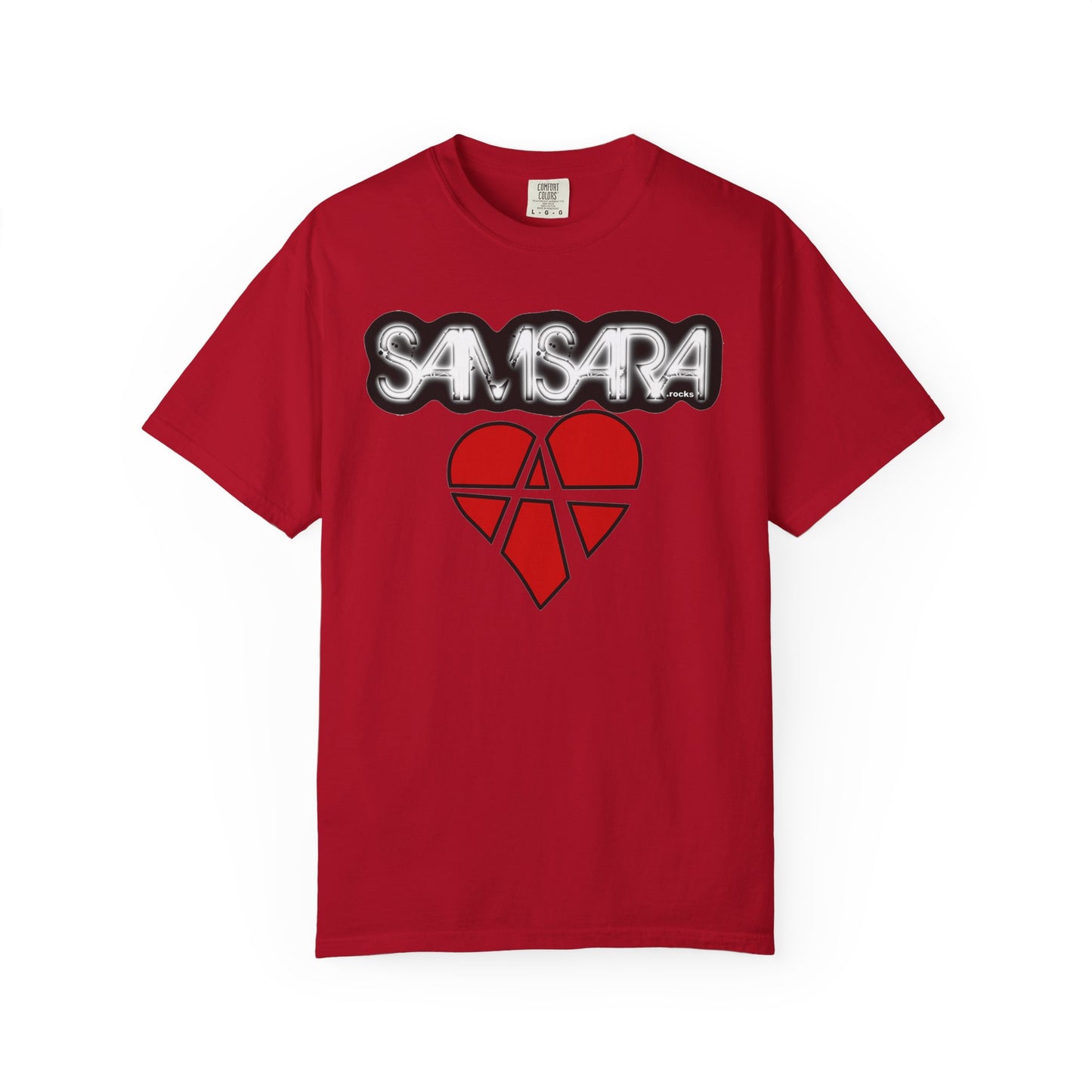 Samsara Heart Permanent Damage Unisex T-Shirt, Trendy Graphic Tee, Streetwear Style, Casual Apparel, Perfect for Music Festivals, Unique Gift Idea