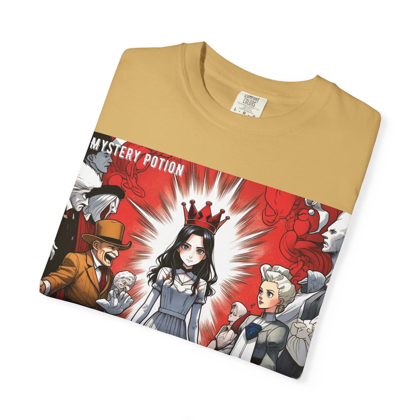 Mystery Potion's Alice In Wonderland Graphic Unisex T-shirt | Cool Casual Wear, Gift for Fans, Art Lovers, Anime Style Merch, Unique Everyday Tee