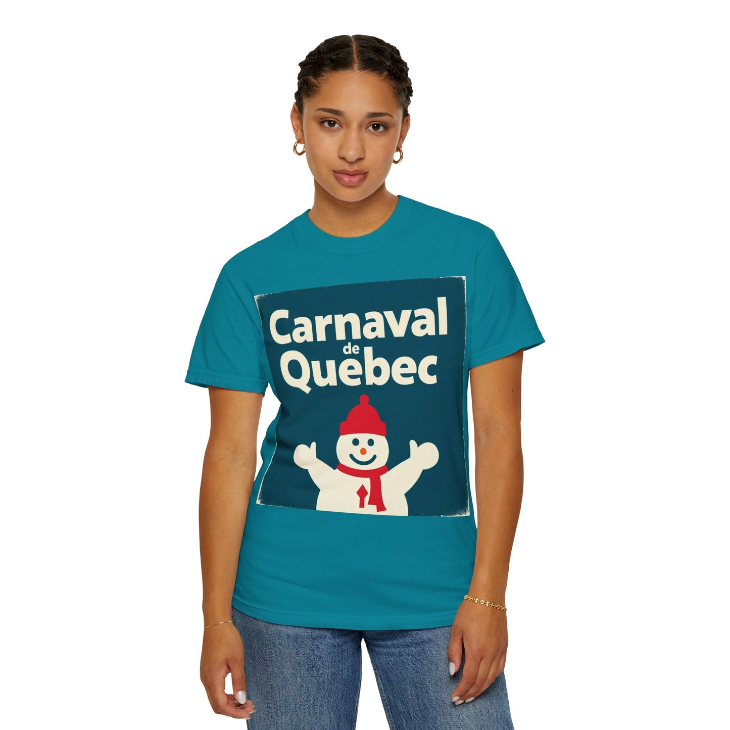 Quebec Carnaval Unisex T-Shirt, Winter Festival Tee, Handmade Vacation Souvenir, Holiday Gift Apparel, Quebec Celebration Shirt