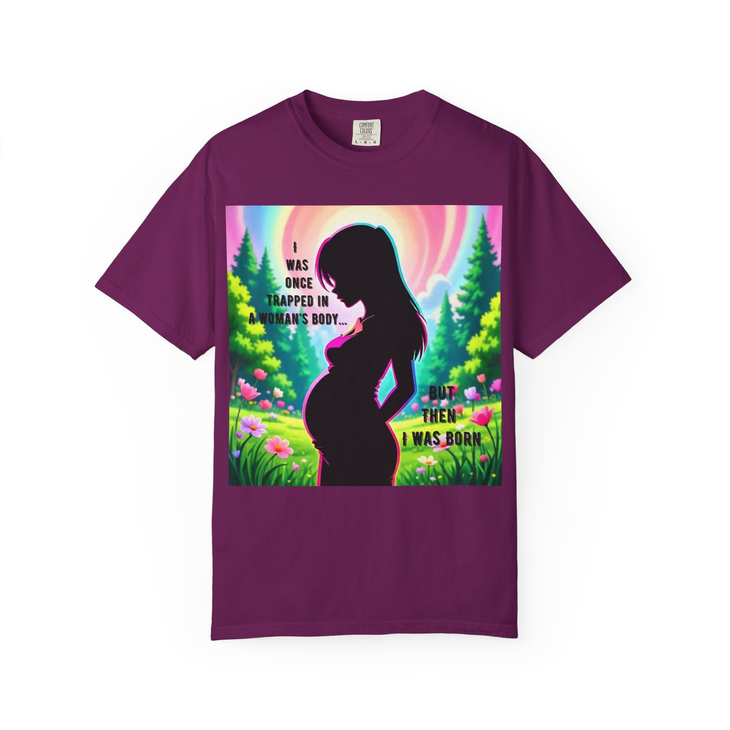 Maternity T-Shirt: I Was Once Trapped in Mom's Body, Pregnancy Gift, Baby Shower Shirt, Unisex Tee for Moms, Expecting Mothers