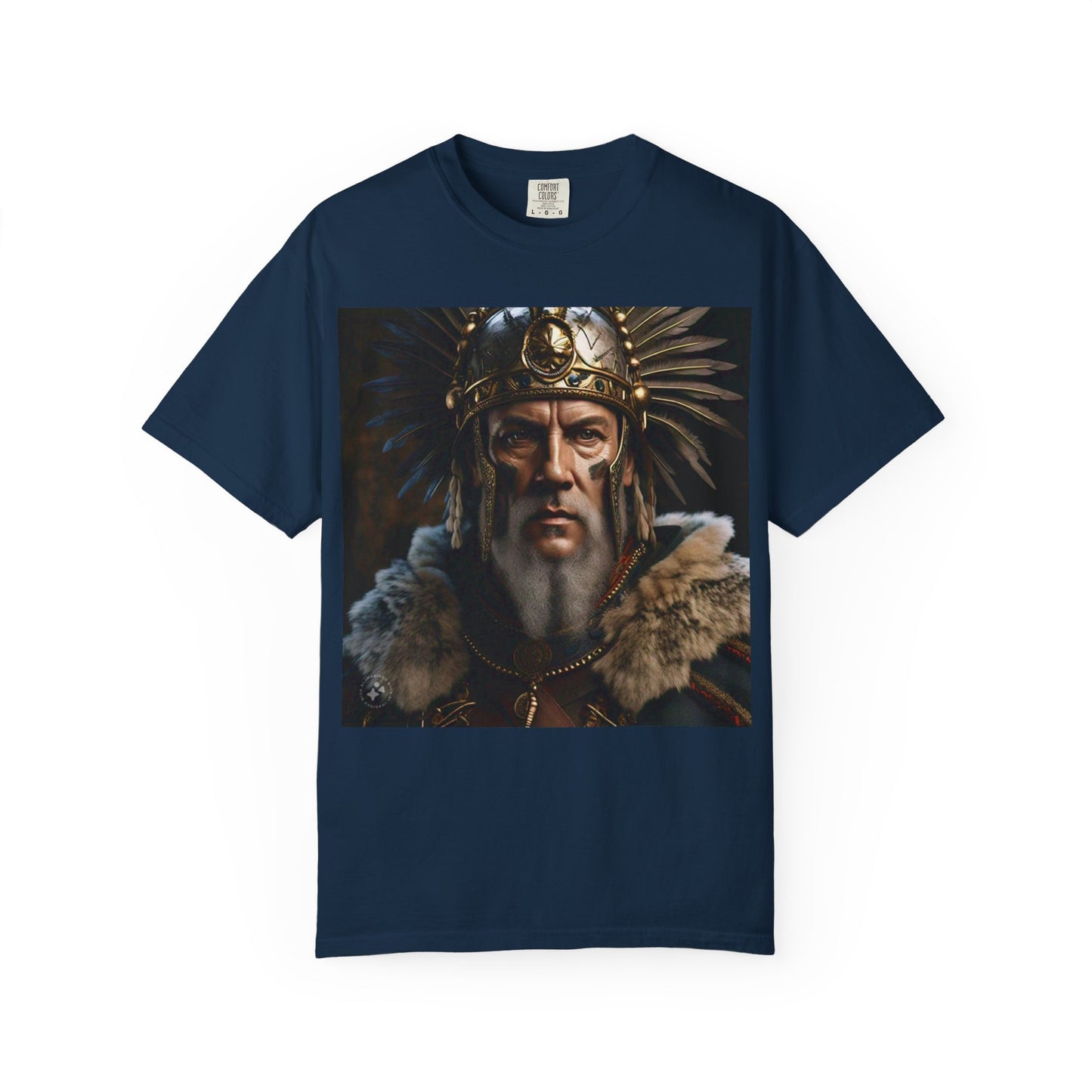 Warrior Spirit Garment-Dyed T-Shirt, Vintage Tee, Unisex Fashion, Gift for Him, Casual Wear, Graphic Top, Everyday Style