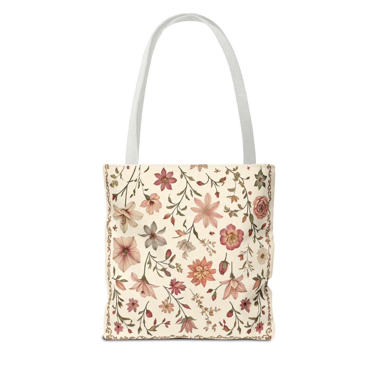 Floral Print Tote Bag - Stylish Everyday Carry, Eco-Friendly Shopping, Gift for Her, Beach Bag, Floral Tote