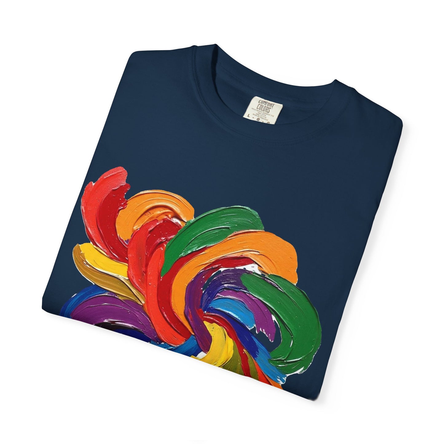 Colorful Swirl Unisex T-Shirt, Vibrant Art Tee, Casual Wear, Gift for Artists, Statement Shirt, Summer Outfit