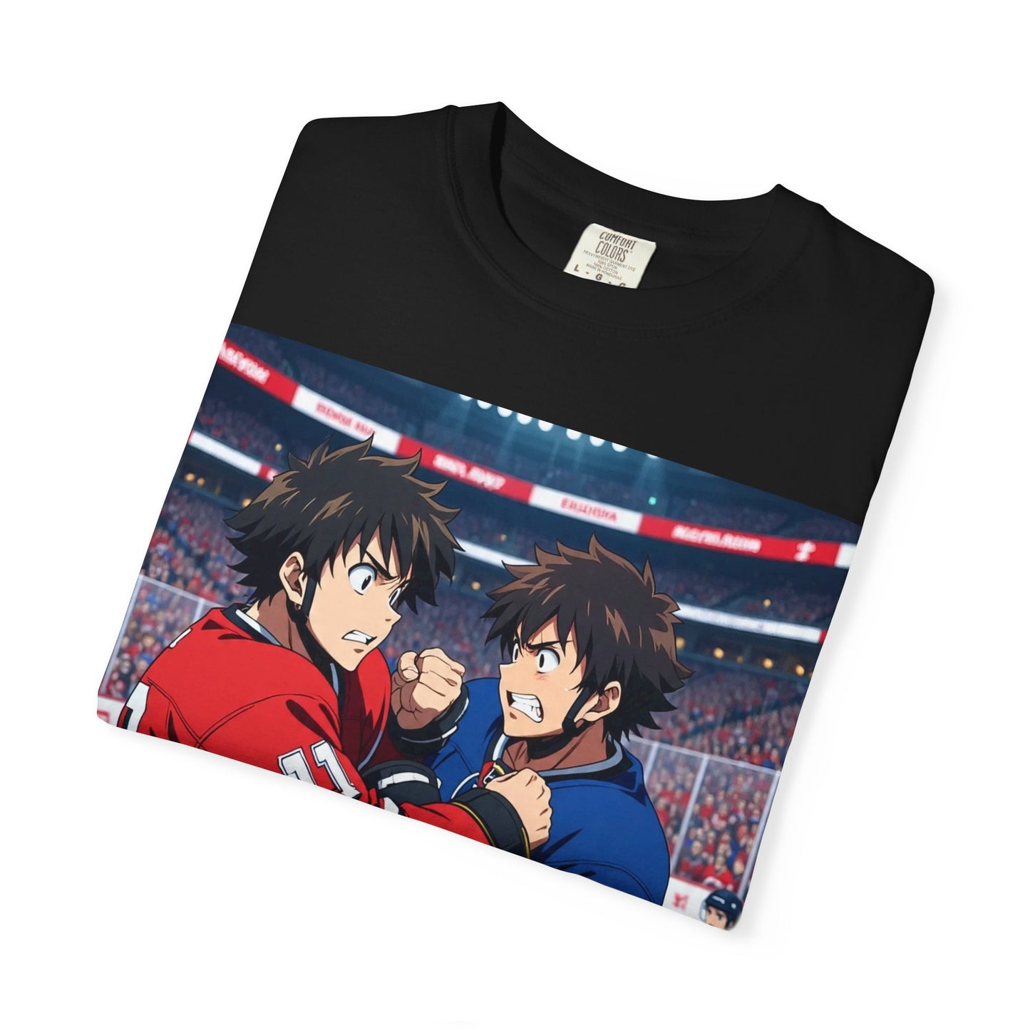Hockey Fight T-Shirt | Unisex Vintage Graphic Tee | Perfect for Gamers | Gift for Fans | Casual Wear | Anime Rivalry Streetwear