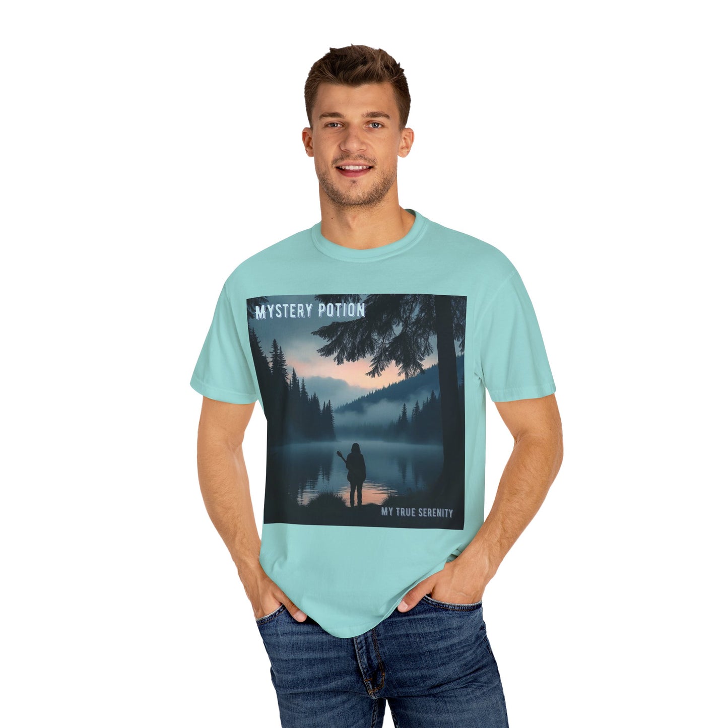 'My True Serenity' by Mystery Potion Unisex T-Shirt | Nature Lover Gift, Outdoor Adventure Tee, Casual Everyday Wear, Unique Graphic Shirt, Cozy and Stylish