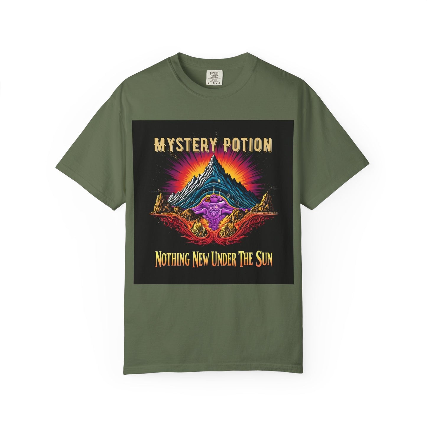 Mystical Graphic T-Shirt, "Nothing New Under The Sun" Vintage Aura Tee, Unisex Casual Wear, Unique Gift for Nature Lovers, Festival Essentials, Eco-Friendly Fashion