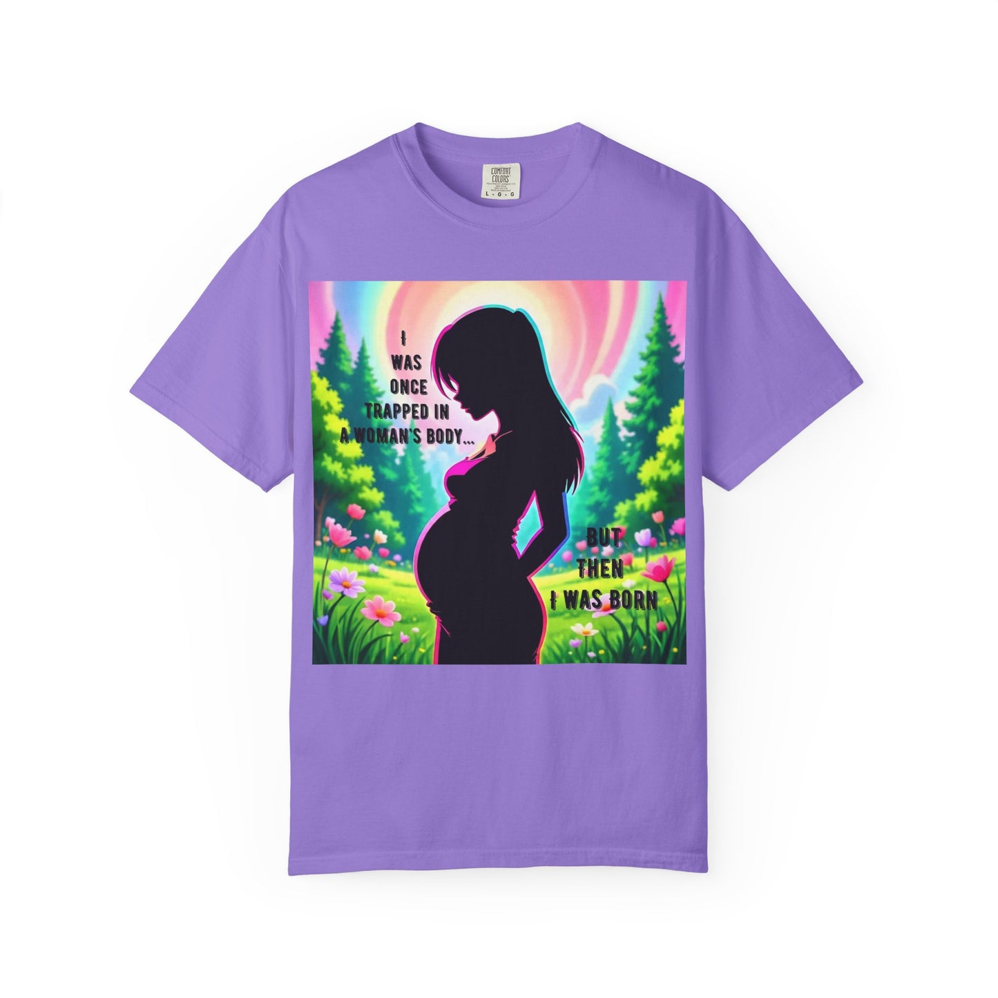 Maternity T-Shirt: I Was Once Trapped in Mom's Body, Pregnancy Gift, Baby Shower Shirt, Unisex Tee for Moms, Expecting Mothers