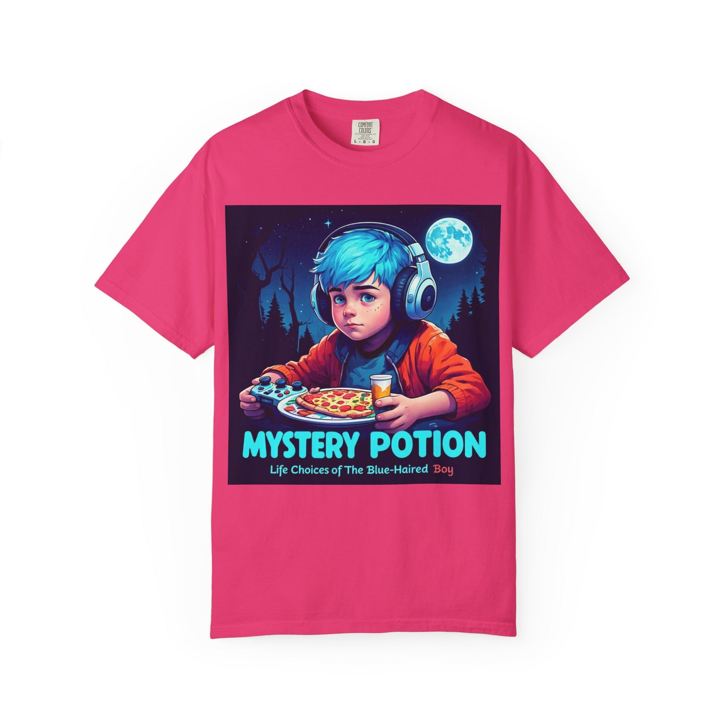 Mystery Potion T-shirt, Gamer Tee, Unisex Graphic Tee, Quirky Gift, Unique Design, Retro Vibe