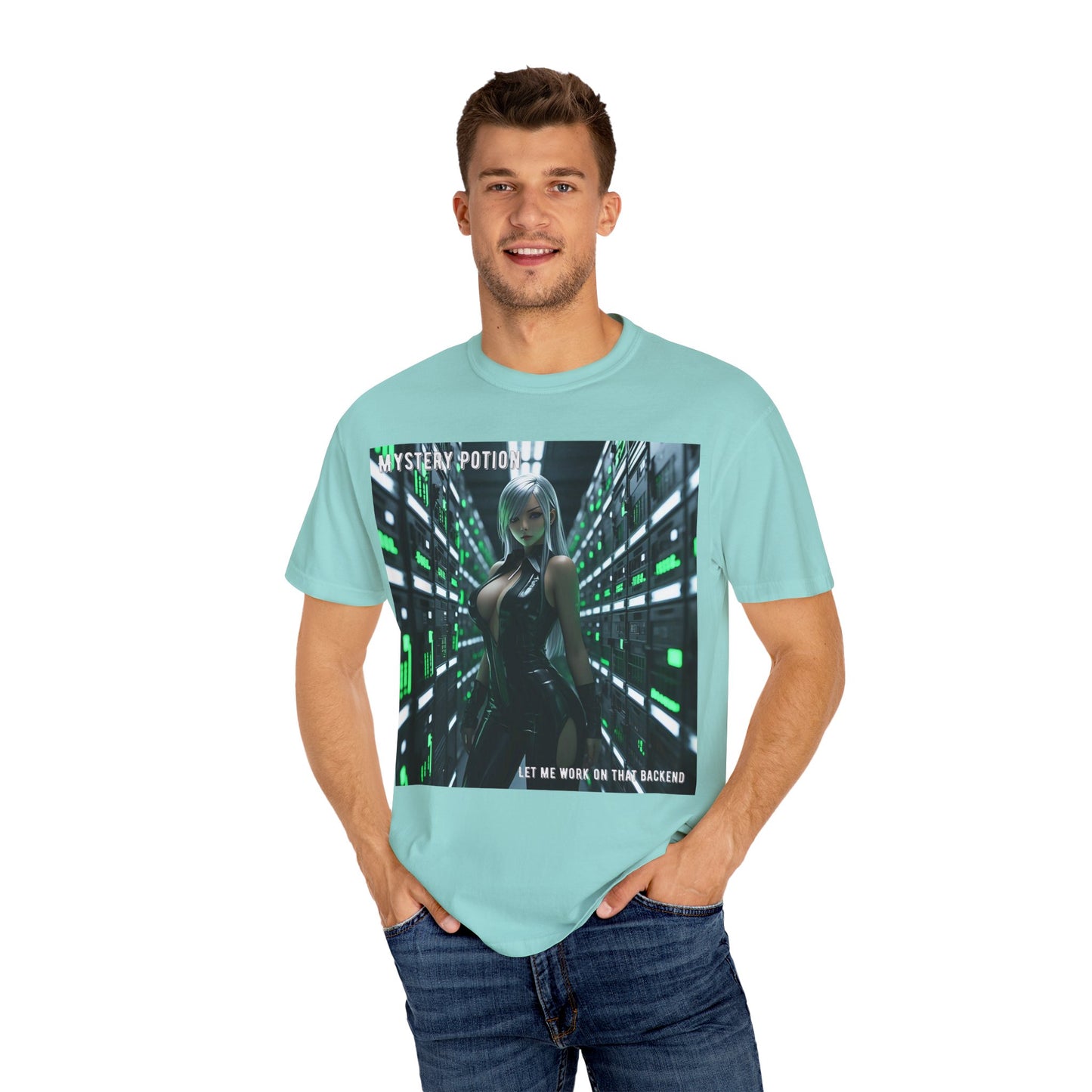 Mystery Potion Unisex T-Shirt, Gamer Tee, Backend Developer Gift, Fun Tech Graphic Shirt, Casual Outfit, Birthday Present